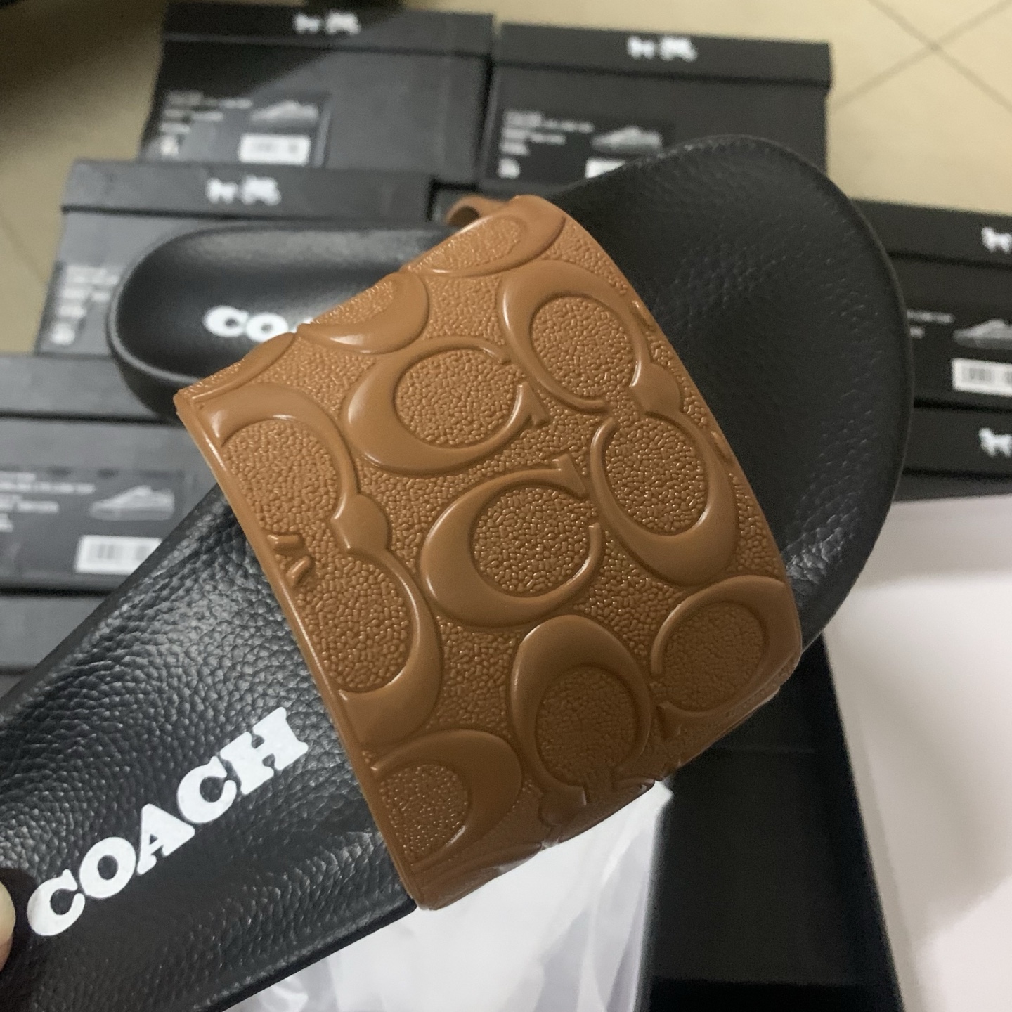 Cheap new Women Coach Slippers  size 36-41 in 208587, $38 USD- [IB208587] - Replica Coach Slippers
