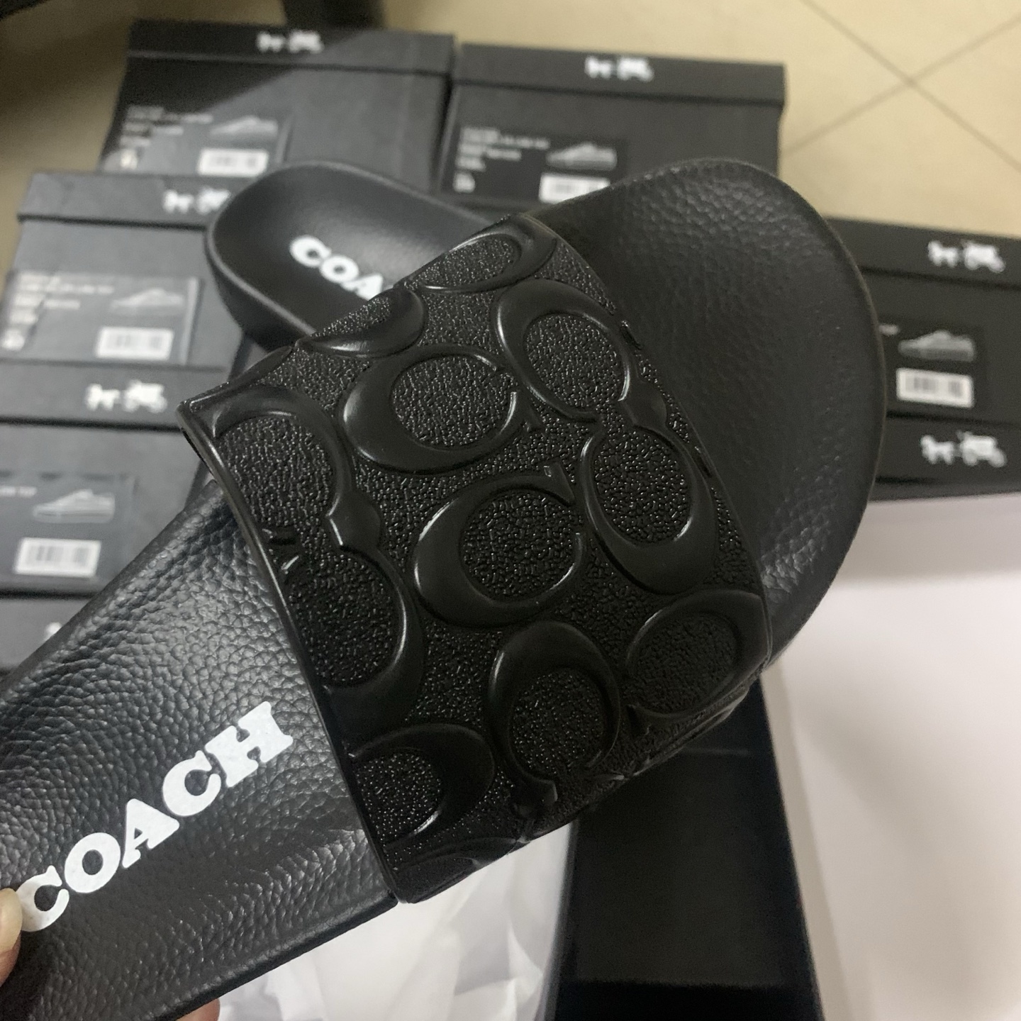 Cheap new Women Coach Slippers  size 36-41 in 208588, $38 USD- [IB208588] - Replica Coach Slippers