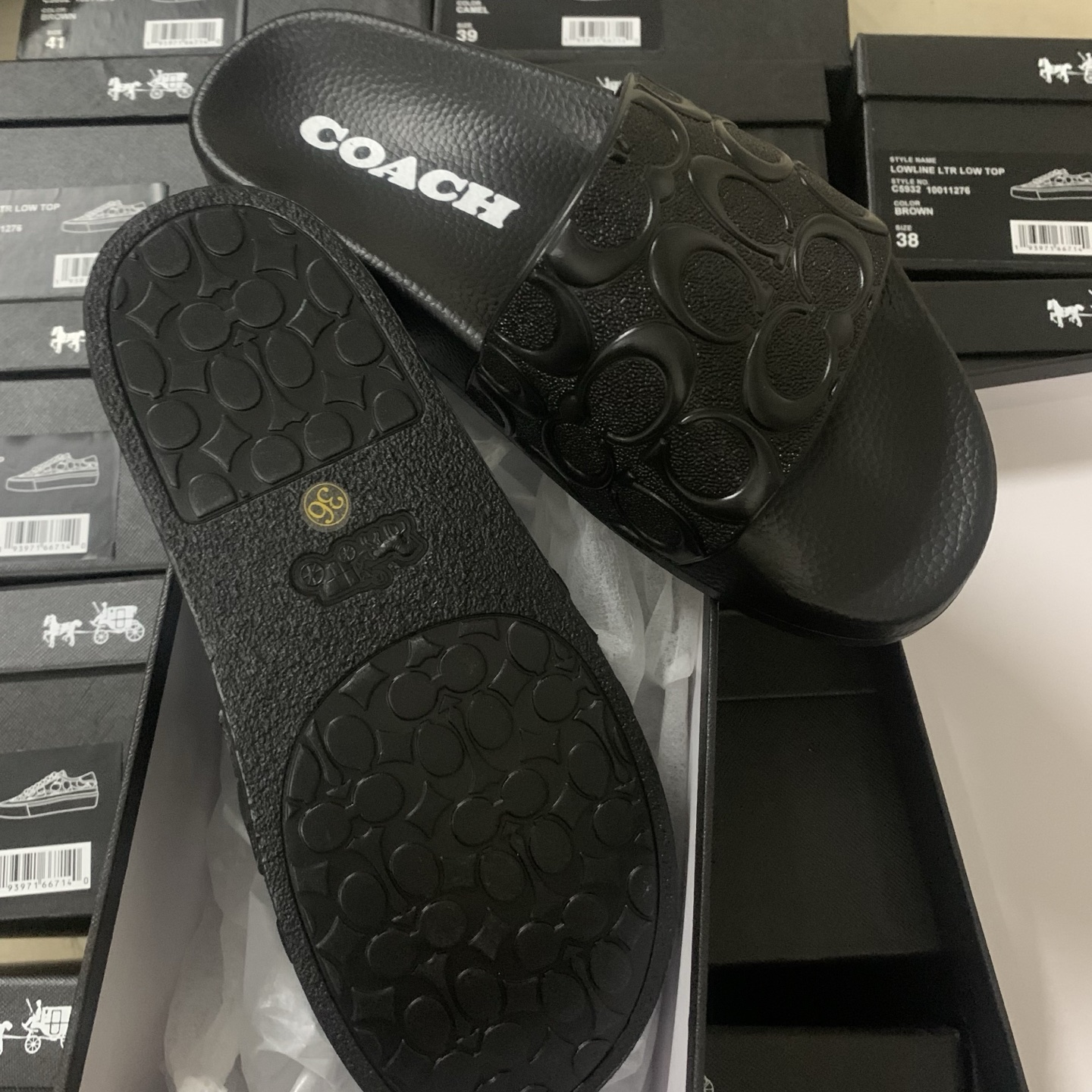 Cheap new Women Coach Slippers  size 36-41 in 208588, $38 USD- [IB208588] - Replica Coach Slippers