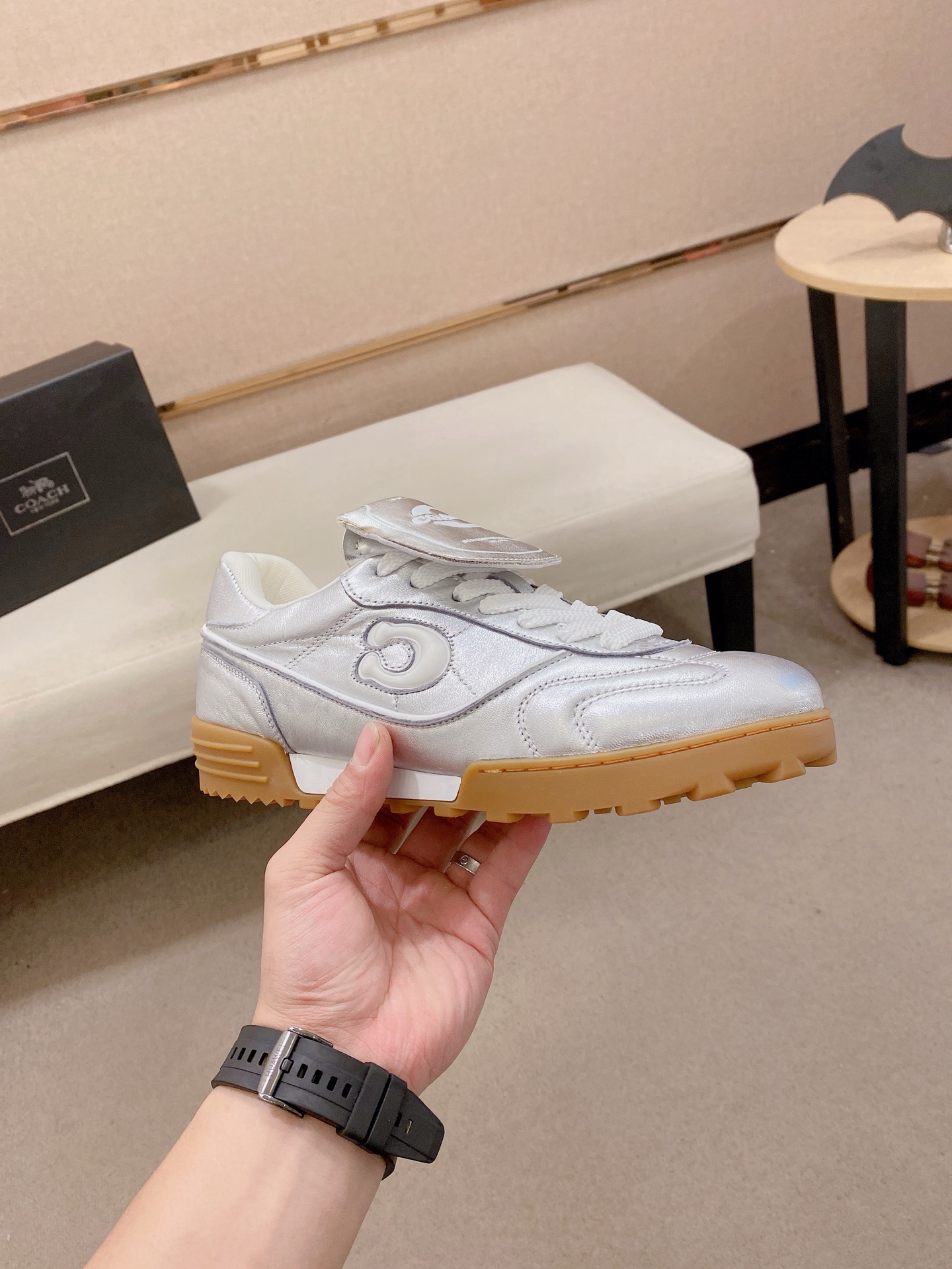 Cheap new Men Coach Sneakers  size 38-46 in 208596, $125 USD- [IB208596] - Replica Coach Sneakers