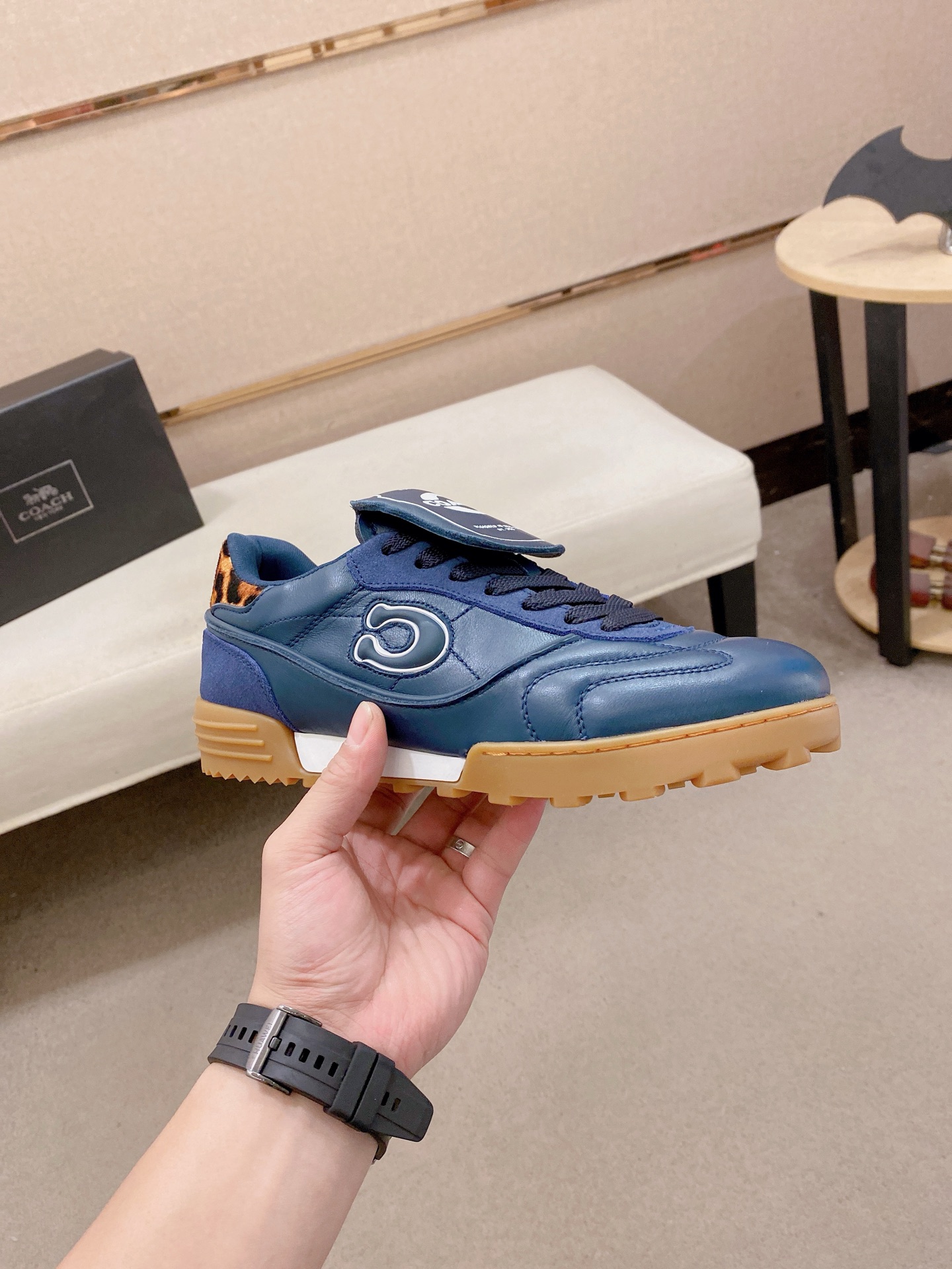 Cheap new Men Coach Sneakers  size 38-46 in 208599, $125 USD- [IB208599] - Replica Coach Sneakers