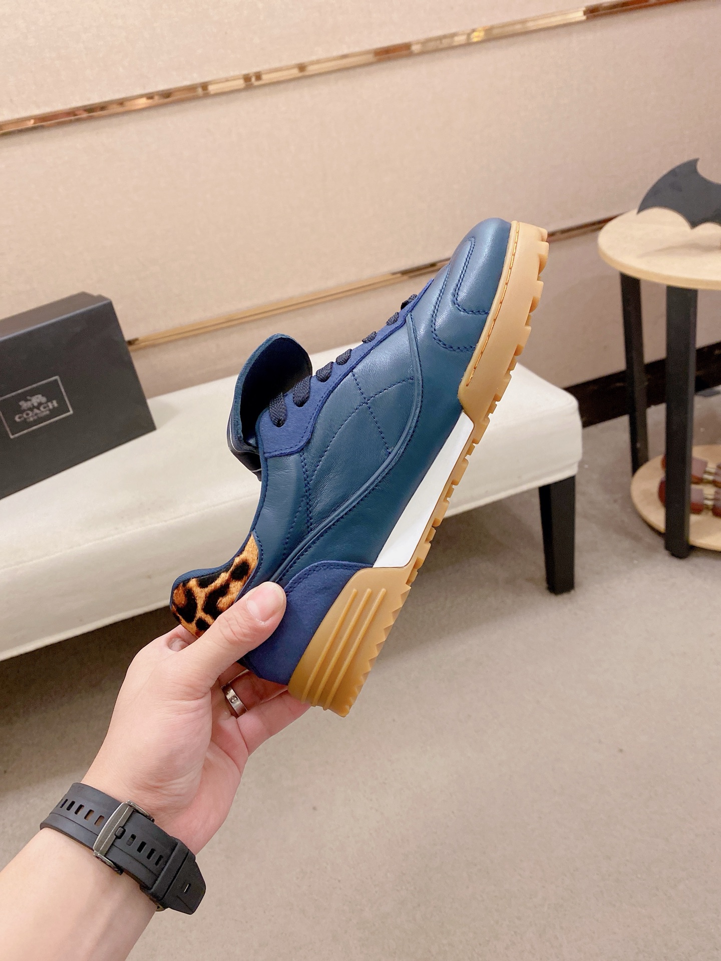 Cheap new Men Coach Sneakers  size 38-46 in 208599, $125 USD- [IB208599] - Replica Coach Sneakers