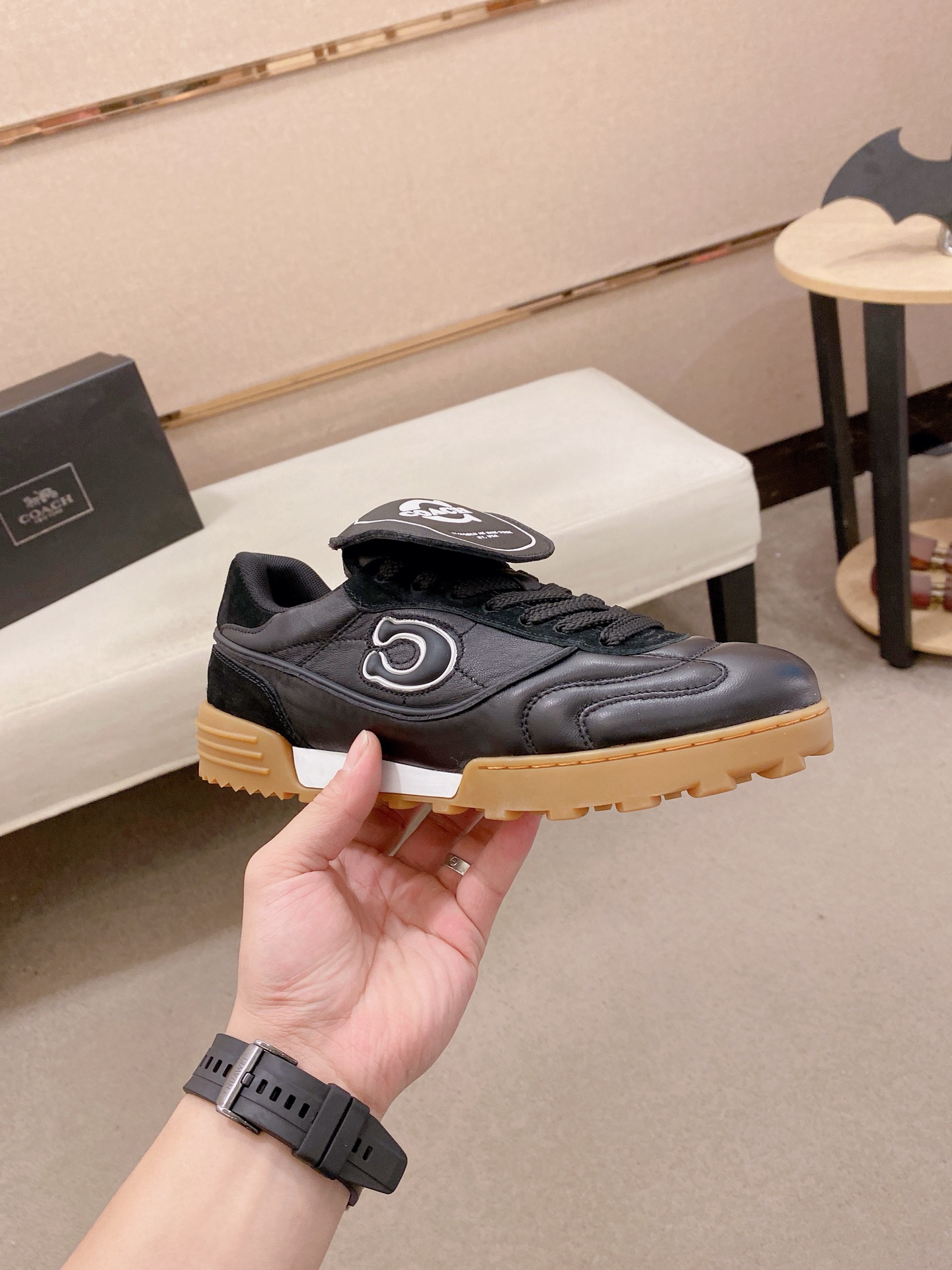 Cheap new Men Coach Sneakers  size 38-46 in 208601, $125 USD- [IB208601] - Replica Coach Sneakers