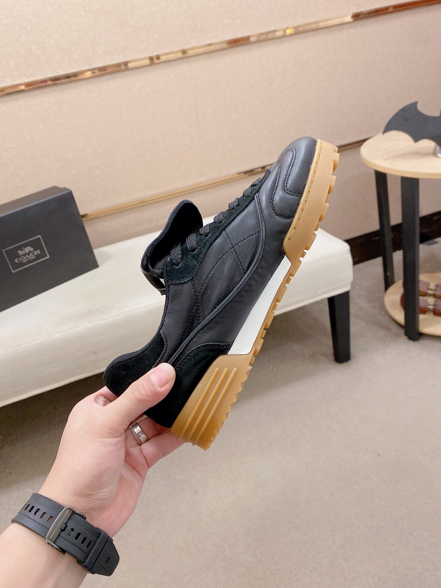 Cheap new Men Coach Sneakers  size 38-46 in 208601, $125 USD- [IB208601] - Replica Coach Sneakers