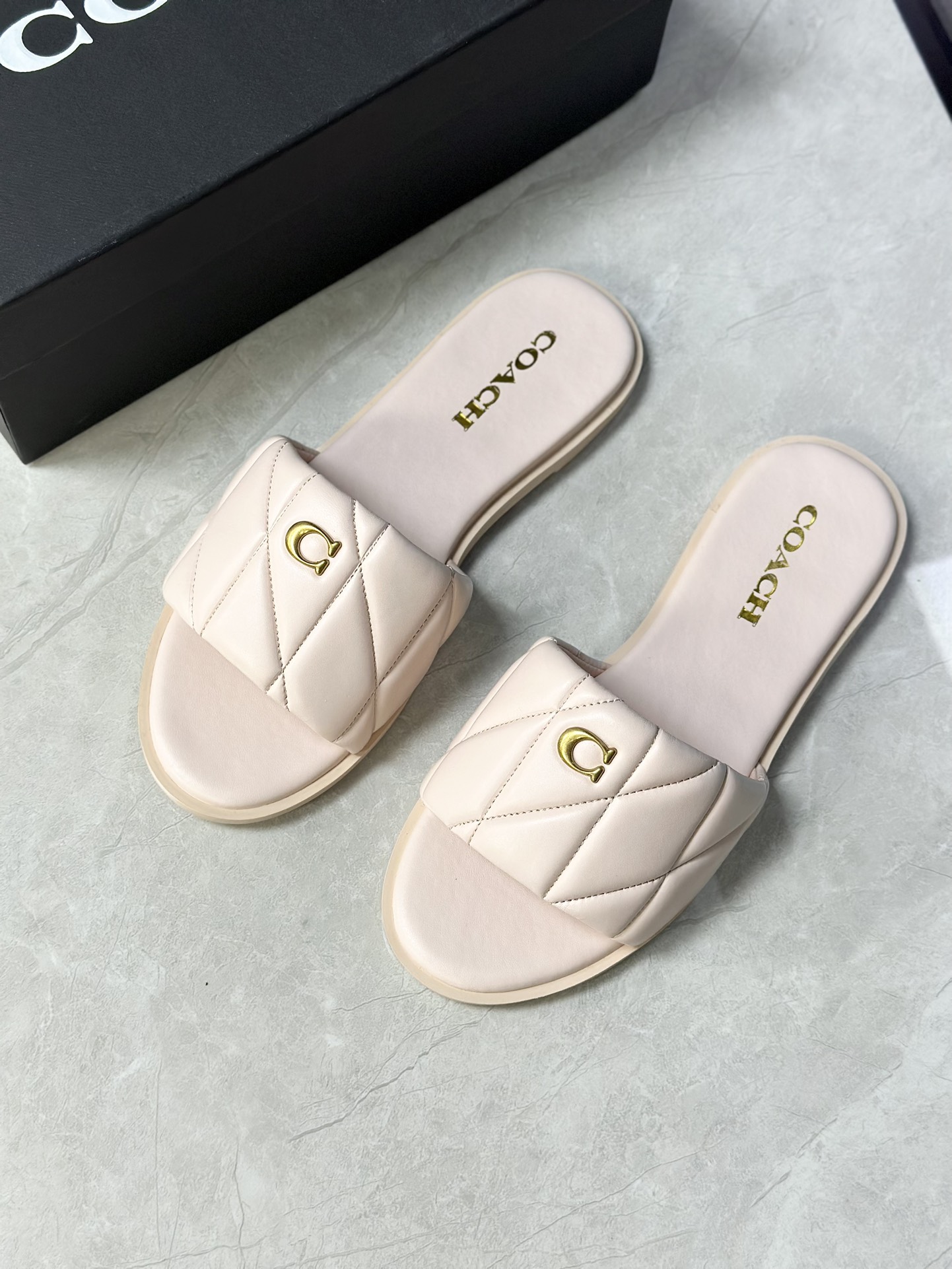 Cheap new Women Coach Slippers  size 35-40 in 208608, $58 USD- [IB208608] - Replica Coach Slippers
