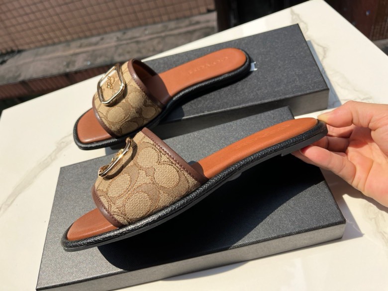 Cheap new Women Coach Slippers  size 35-41 in 208610, $58 USD- [IB208610] - Replica Coach Slippers