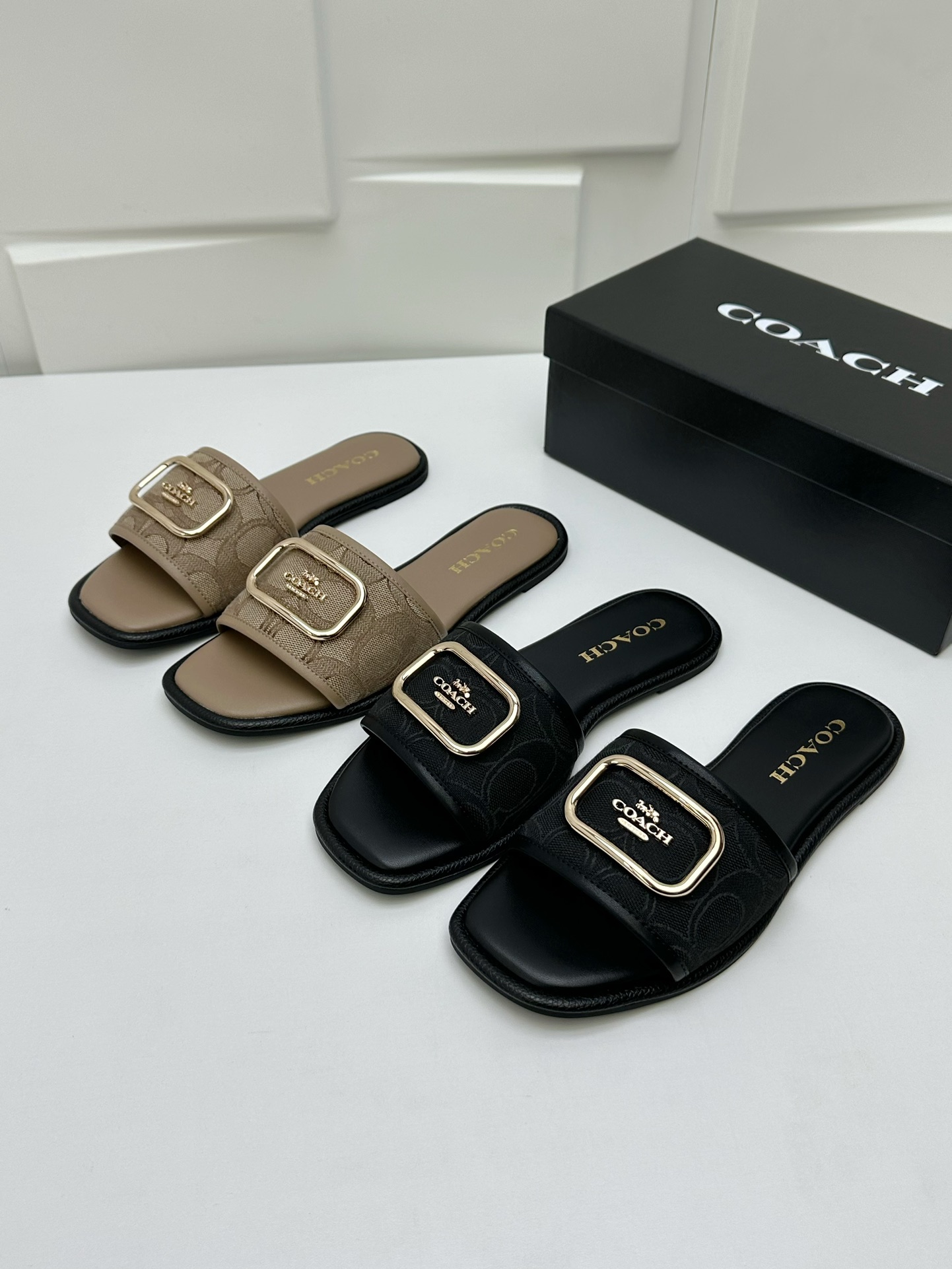 Cheap new Women Coach Slippers  size 35-40 in 208612, $58 USD- [IB208612] - Replica Coach Slippers