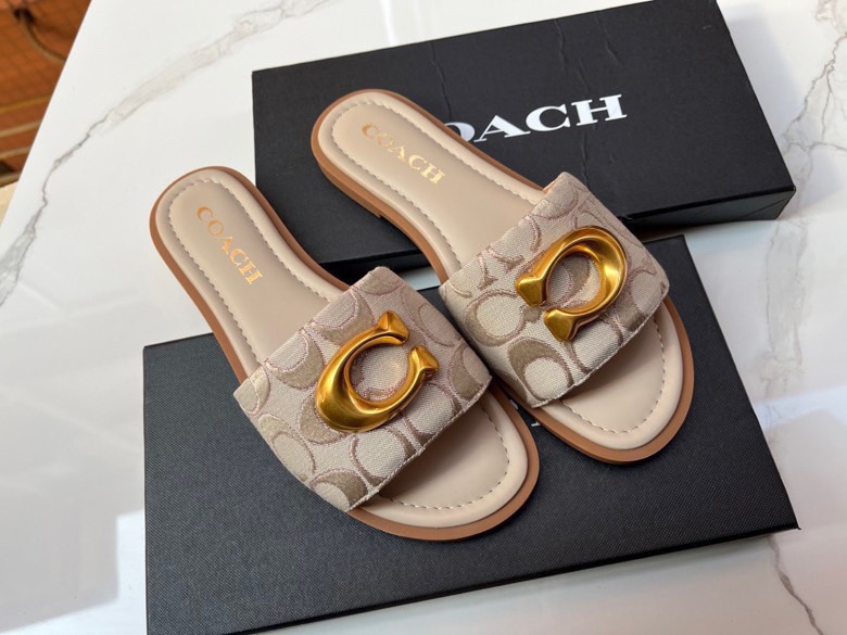 Cheap new Women Coach Slippers  size 35-40 in 208613, $60 USD- [IB208613] - Replica Coach Slippers