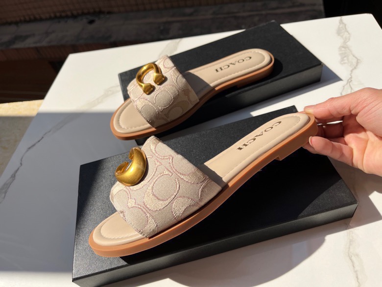 Cheap new Women Coach Slippers  size 35-40 in 208613, $60 USD- [IB208613] - Replica Coach Slippers
