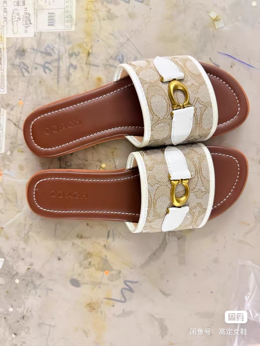 Cheap new Women Coach Slippers  size 35-41 in 208621, $60 USD- [IB208621] - Replica Coach Slippers