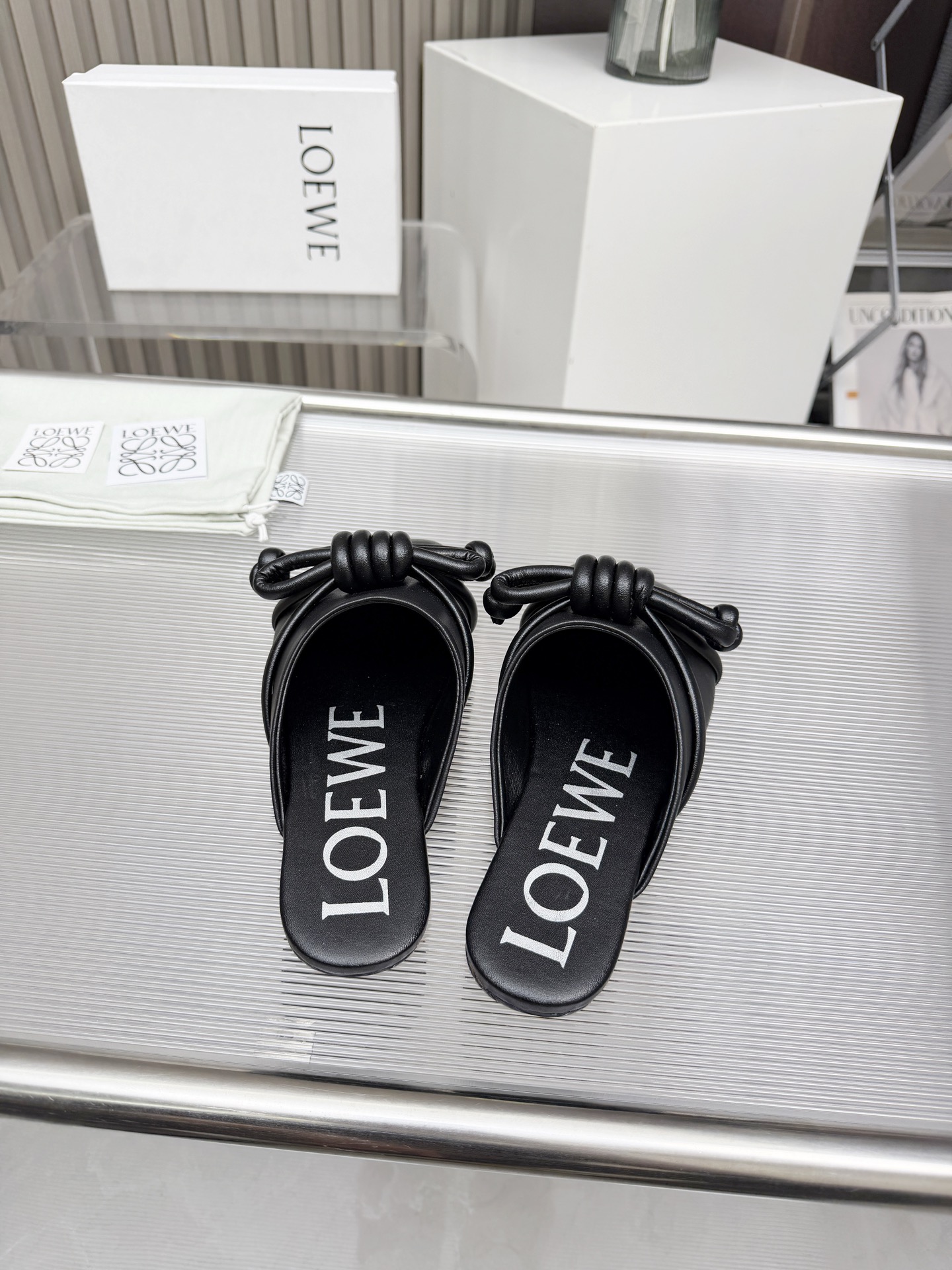 Cheap New Arrivals Loewe Slippers For Women Loewe Slides For Women in 208698, $65 USD- [IB208698] - Replica Loewe Slippers
