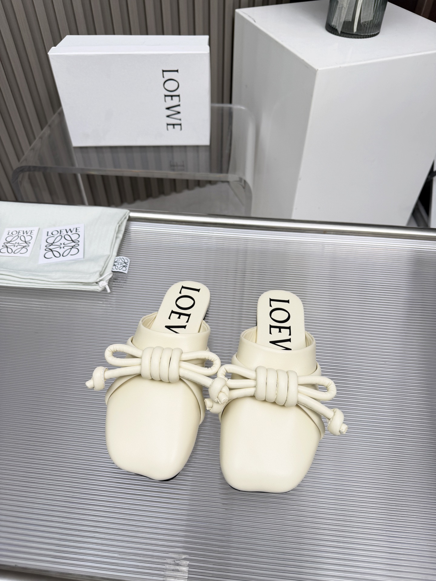 Cheap New Arrivals Loewe Slippers For Women Loewe Slides For Women in 208699, $65 USD- [IB208699] - Replica Loewe Slippers