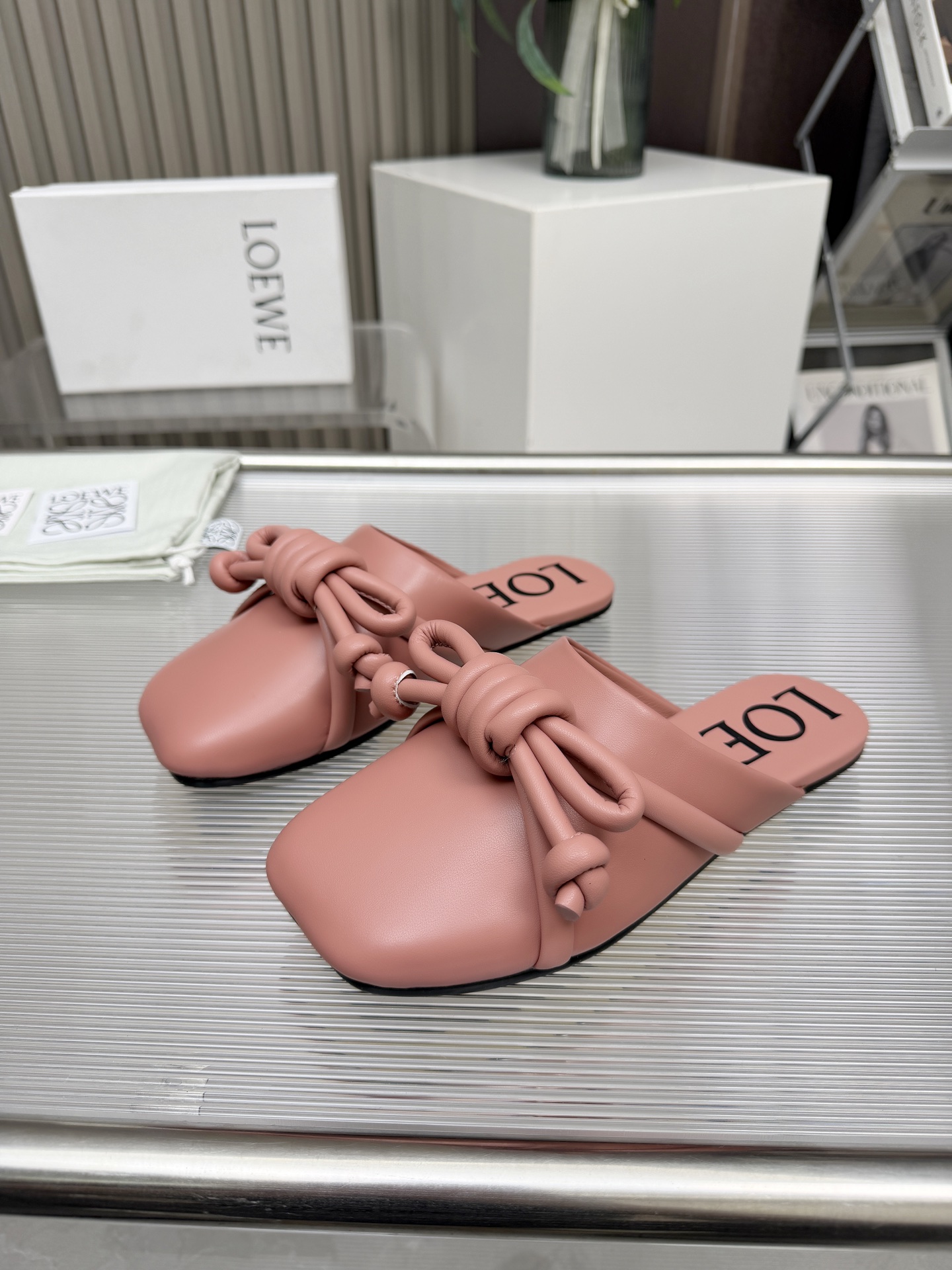 Cheap New Arrivals Loewe Slippers For Women Loewe Slides For Women in 208700, $65 USD- [IB208700] - Replica Loewe Slippers