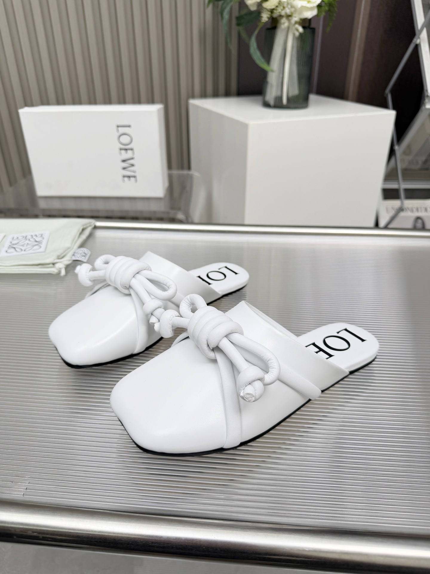 Cheap New Arrivals Loewe Slippers For Women Loewe Slides For Women in 208702, $65 USD- [IB208702] - Replica Loewe Slippers