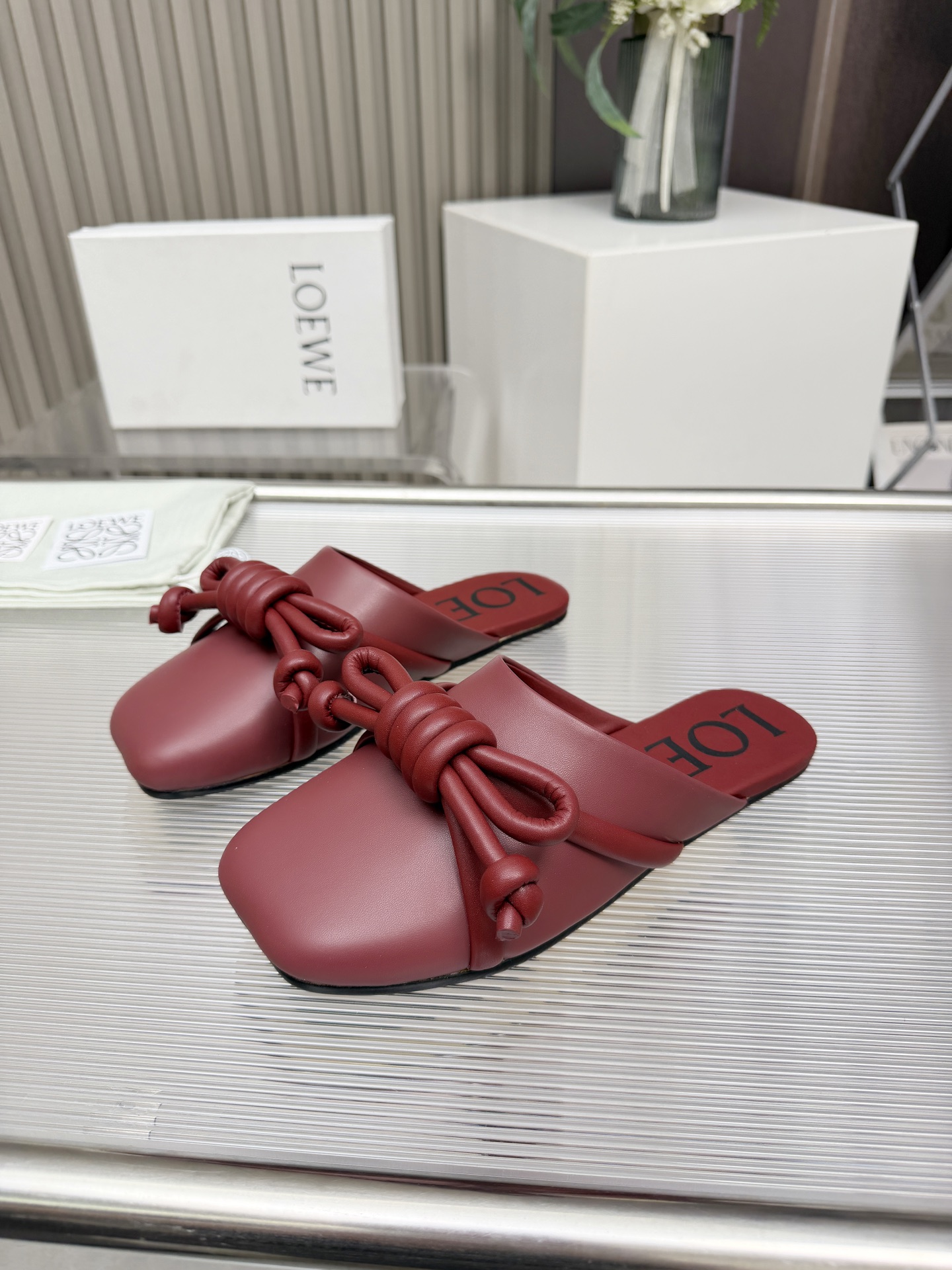 Cheap New Arrivals Loewe Slippers For Women Loewe Slides For Women in 208703, $65 USD- [IB208703] - Replica Loewe Slippers