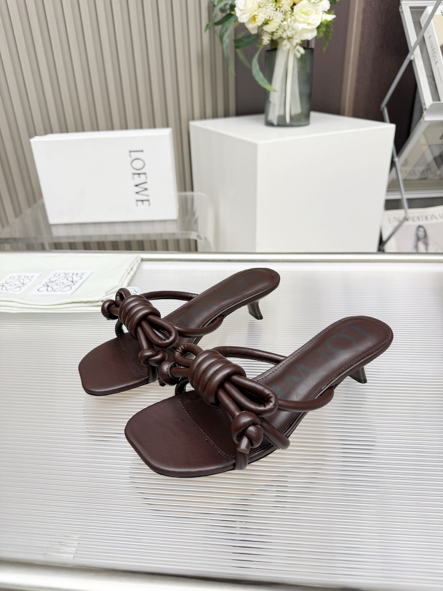 Cheap New Arrivals Loewe Slippers For Women Loewe Slides For Women in 208705, $65 USD- [IB208705] - Replica Loewe Slippers