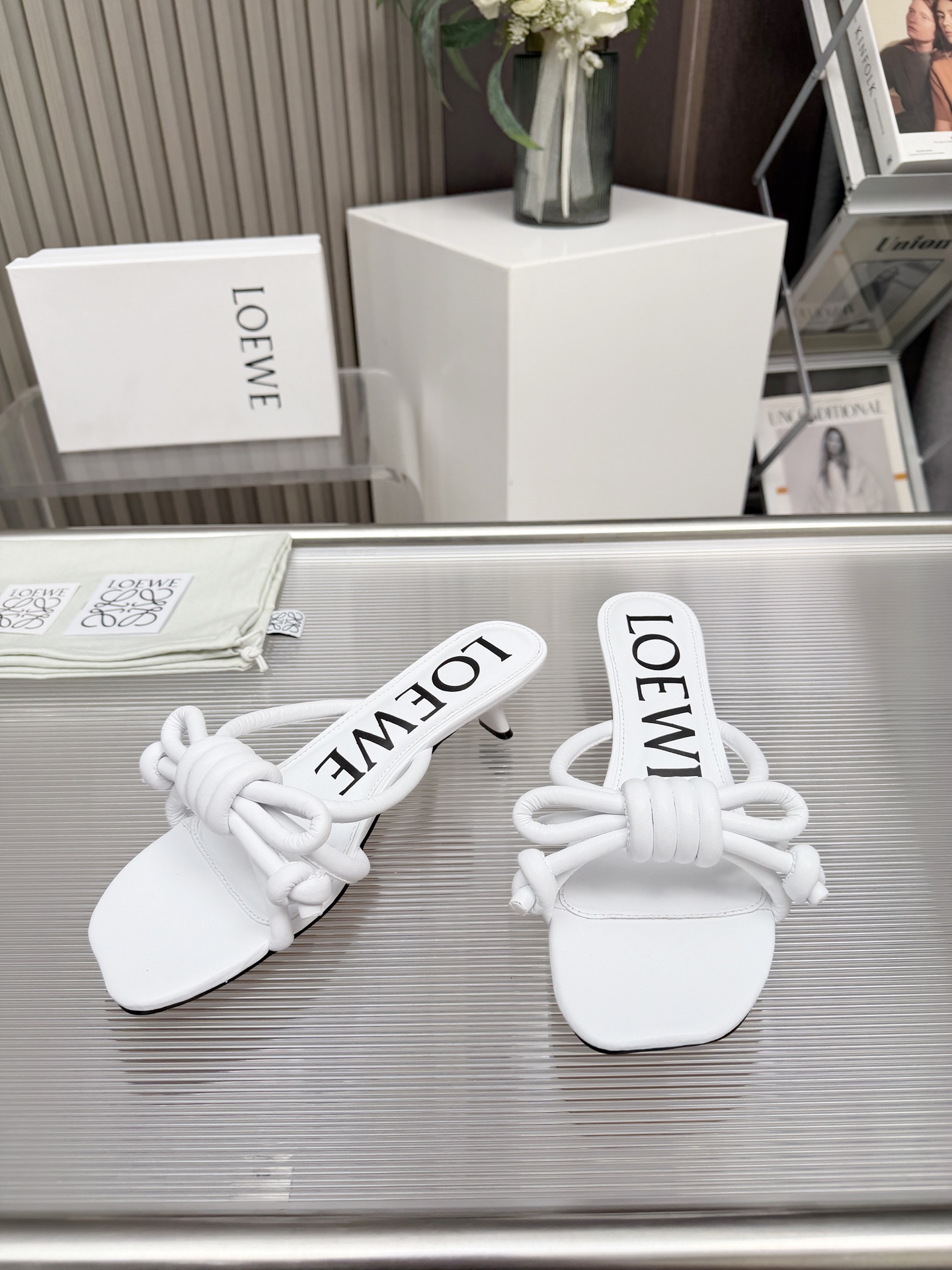 Cheap New Arrivals Loewe Slippers For Women Loewe Slides For Women in 208707, $60 USD- [IB208707] - Replica Loewe Slippers