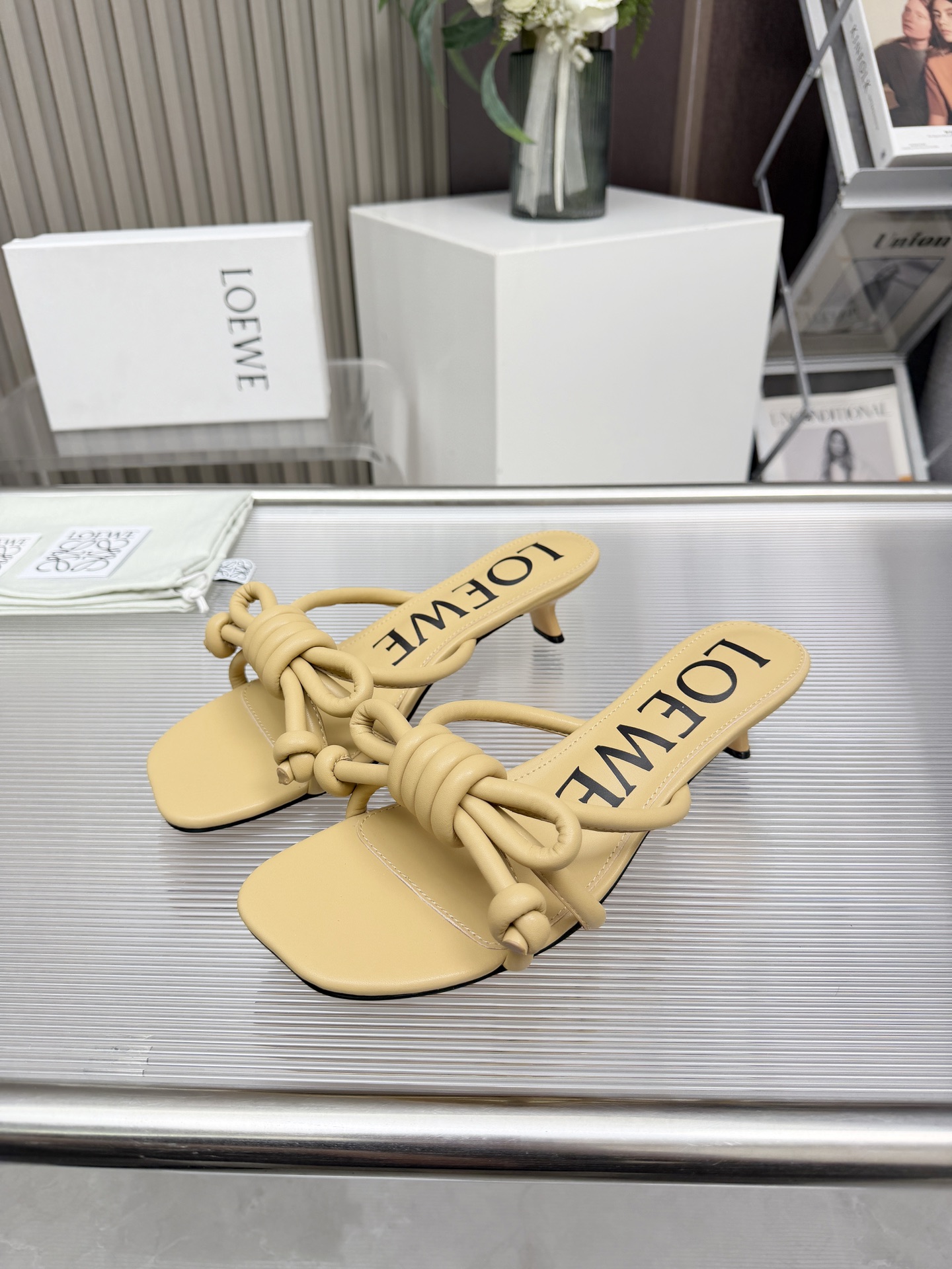 Cheap New Arrivals Loewe Slippers For Women Loewe Slides For Women in 208708, $60 USD- [IB208708] - Replica Loewe Slippers