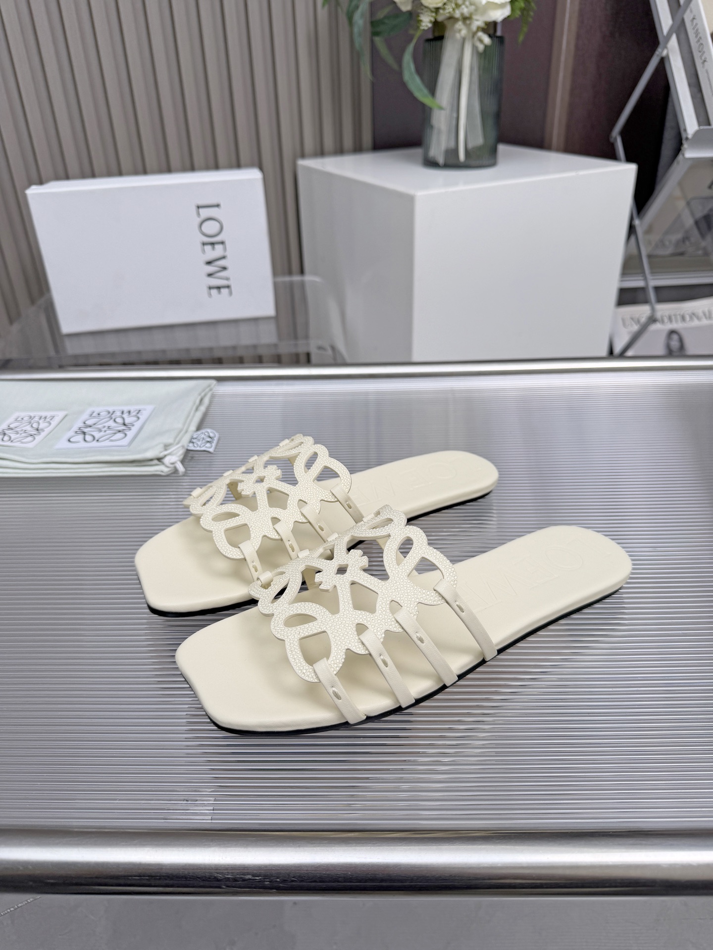 Cheap New Arrivals Loewe Slippers For Women Loewe Slides For Women in 208711, $60 USD- [IB208711] - Replica Loewe Slippers