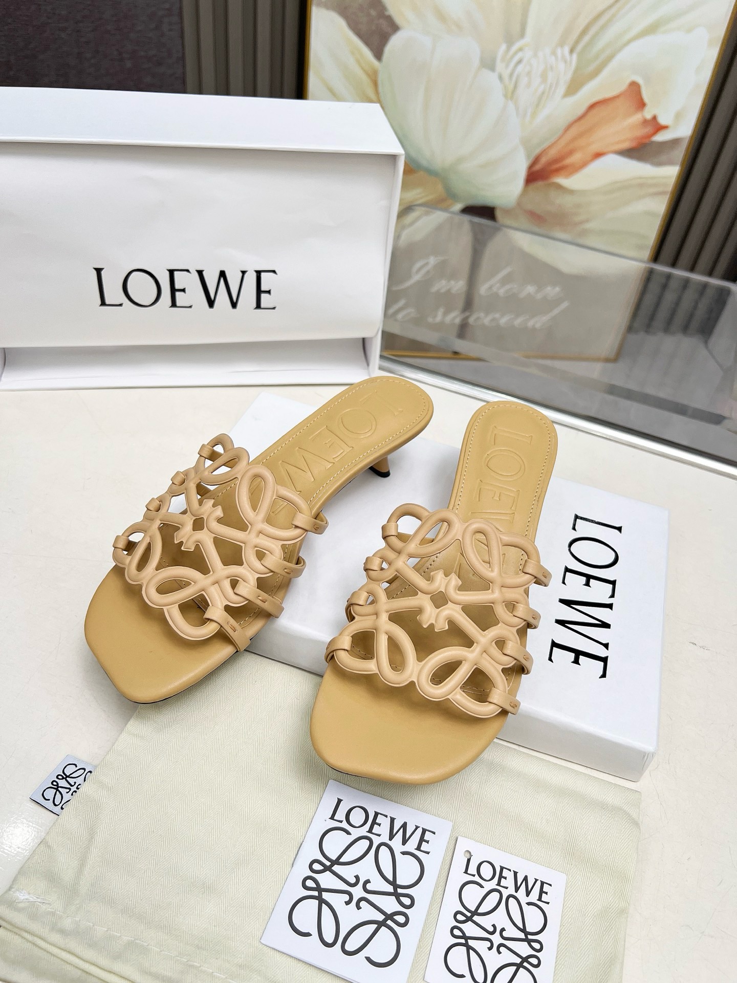 Cheap New Arrivals Loewe Slippers For Women Loewe Slides For Women in 208715, $60 USD- [IB208715] - Replica Loewe Slippers