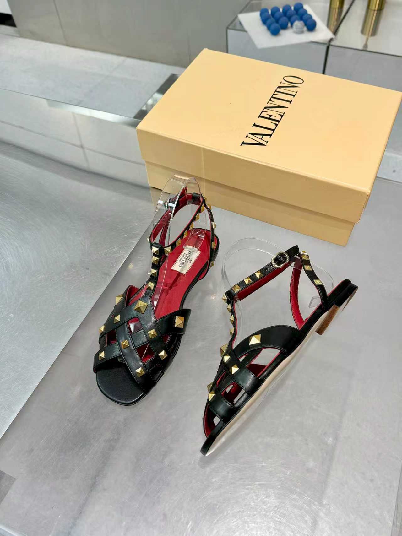 Cheap New Arrivals Valentino Sandals For Women in 208725, $75 USD- [IB208725] - Replica Valentino Slippers and Sandals For Women