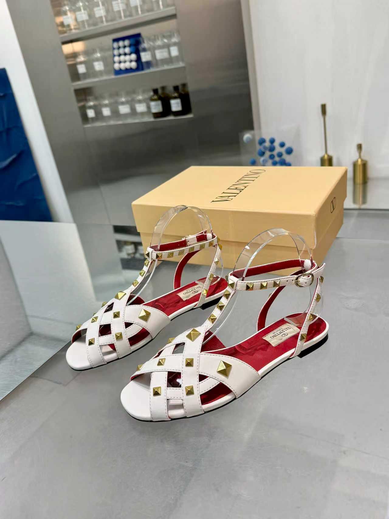 Cheap New Arrivals Valentino Sandals For Women in 208726, $75 USD- [IB208726] - Replica Valentino Slippers and Sandals For Women