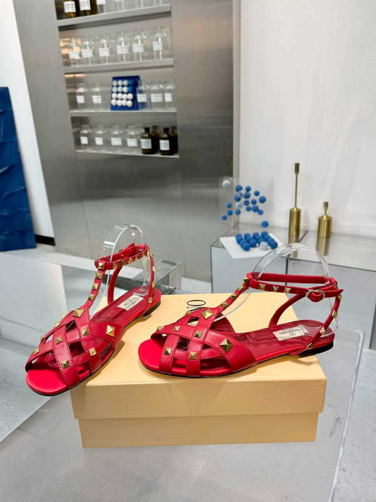Cheap New Arrivals Valentino Sandals For Women in 208727, $75 USD- [IB208727] - Replica Valentino Slippers and Sandals For Women