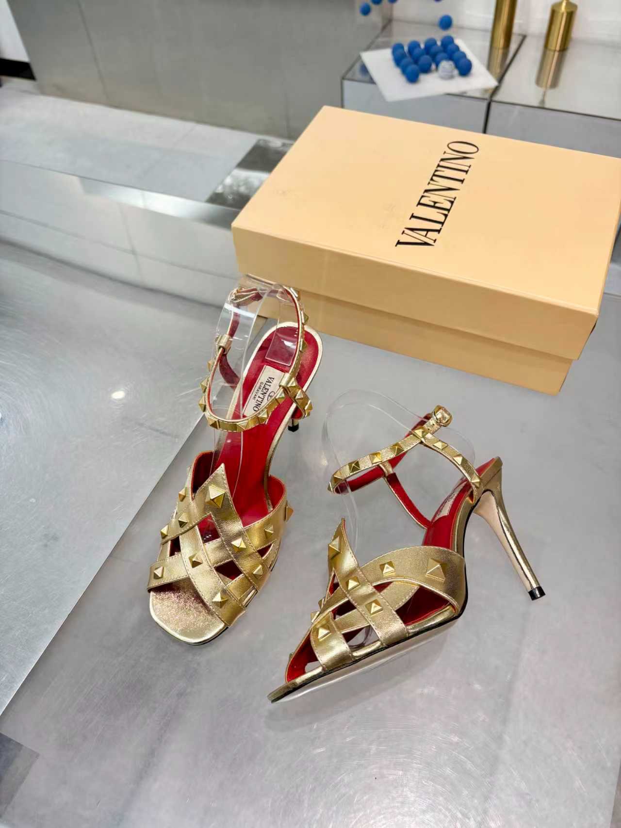 Cheap New Arrivals Valentino High Heels For Women in 208730, $75 USD- [IB208730] - Replica Valentino Pumps For Women