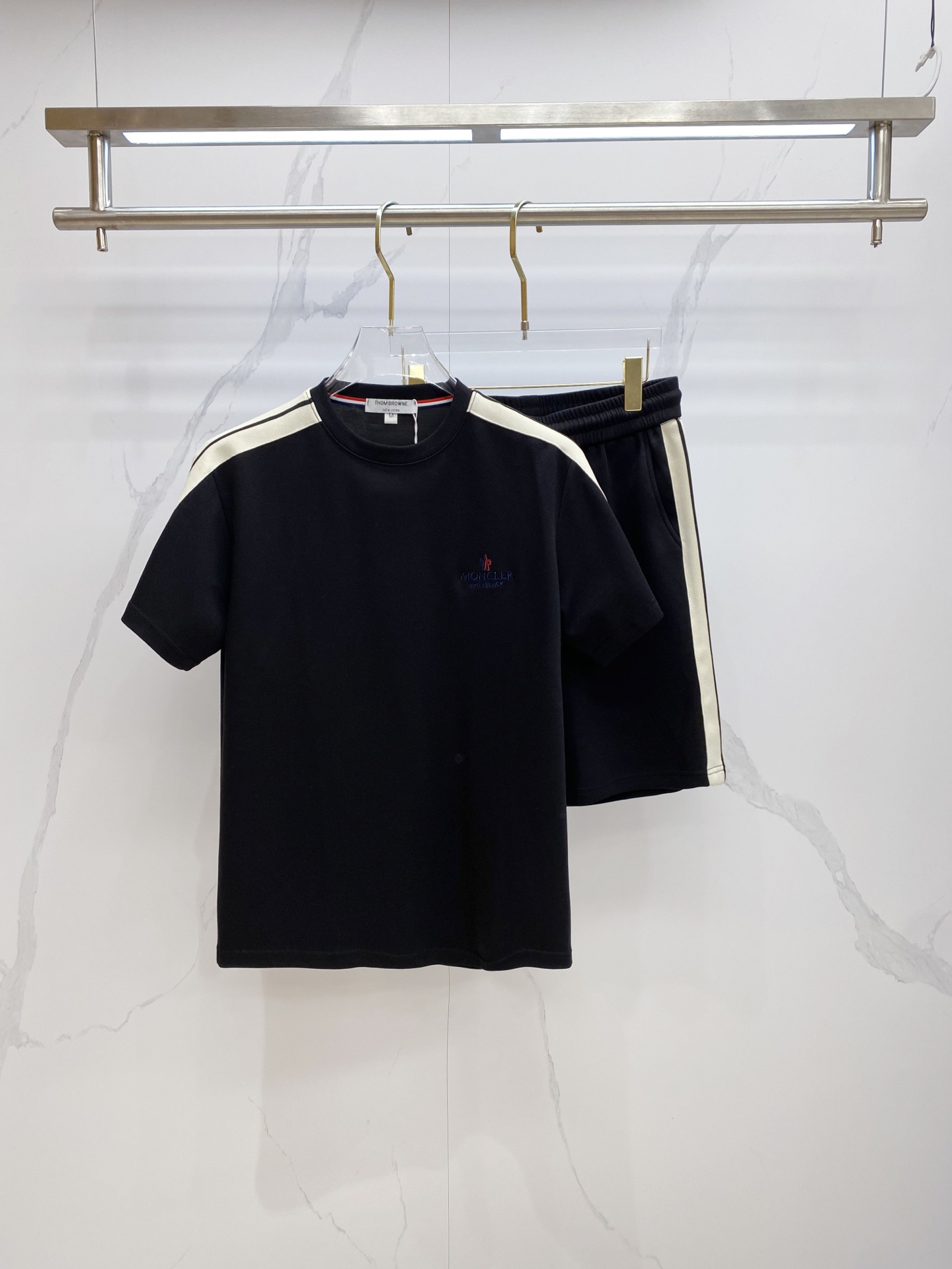 Cheap MONCLE Tracksuits for Men in 208740, $55 USD- [IB208740] - Replica Moncler Short Tracksuits For Men