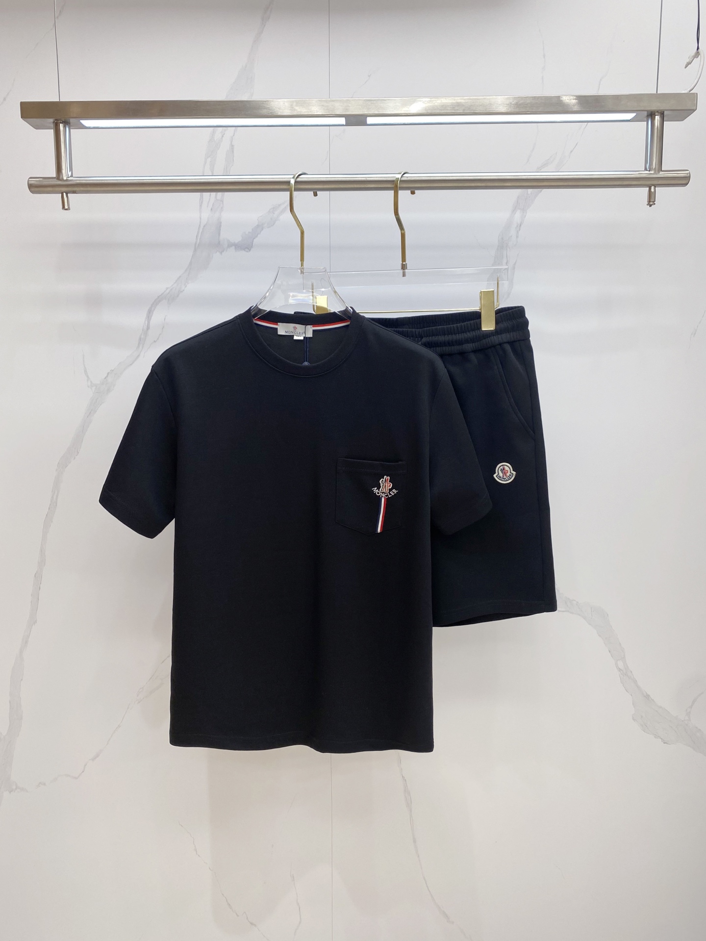 Cheap Moncler Short Tracksuits For Men in 208746, $55 USD- [IB208746] - Replica Moncler Short Tracksuits For Men