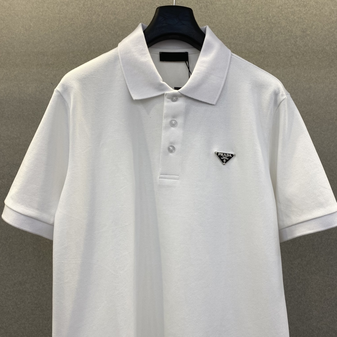 Cheap New Arrivals High quality Prada Polo T-shirts For Men in 208762, $40 USD- [IB208762] - Replica Prado polo T-shirts for Men
