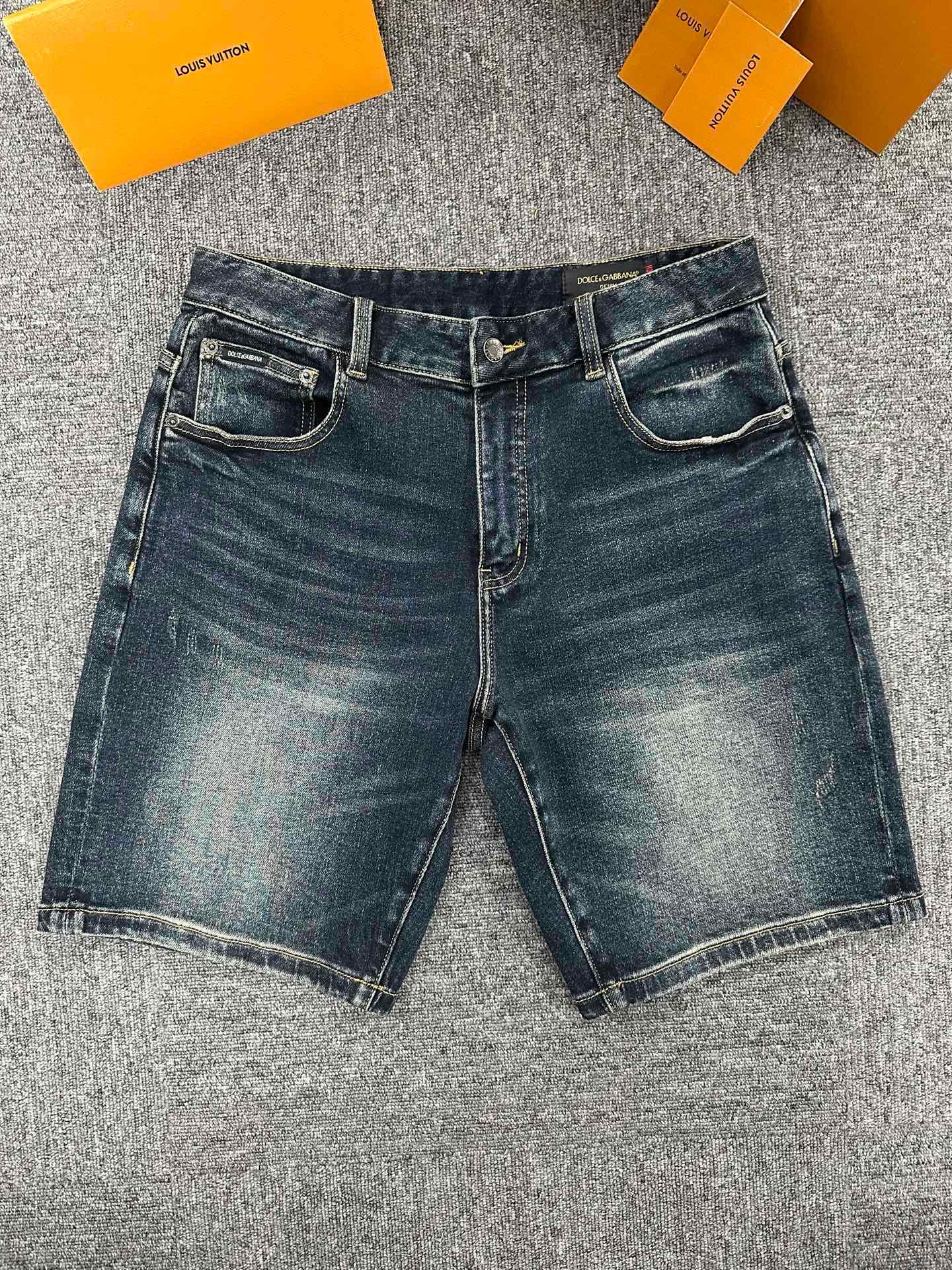 Cheap High quality DG Short Jeans For Men in 208789, $65 USD- [IB208789] - Replica DG Short Jeans For Men