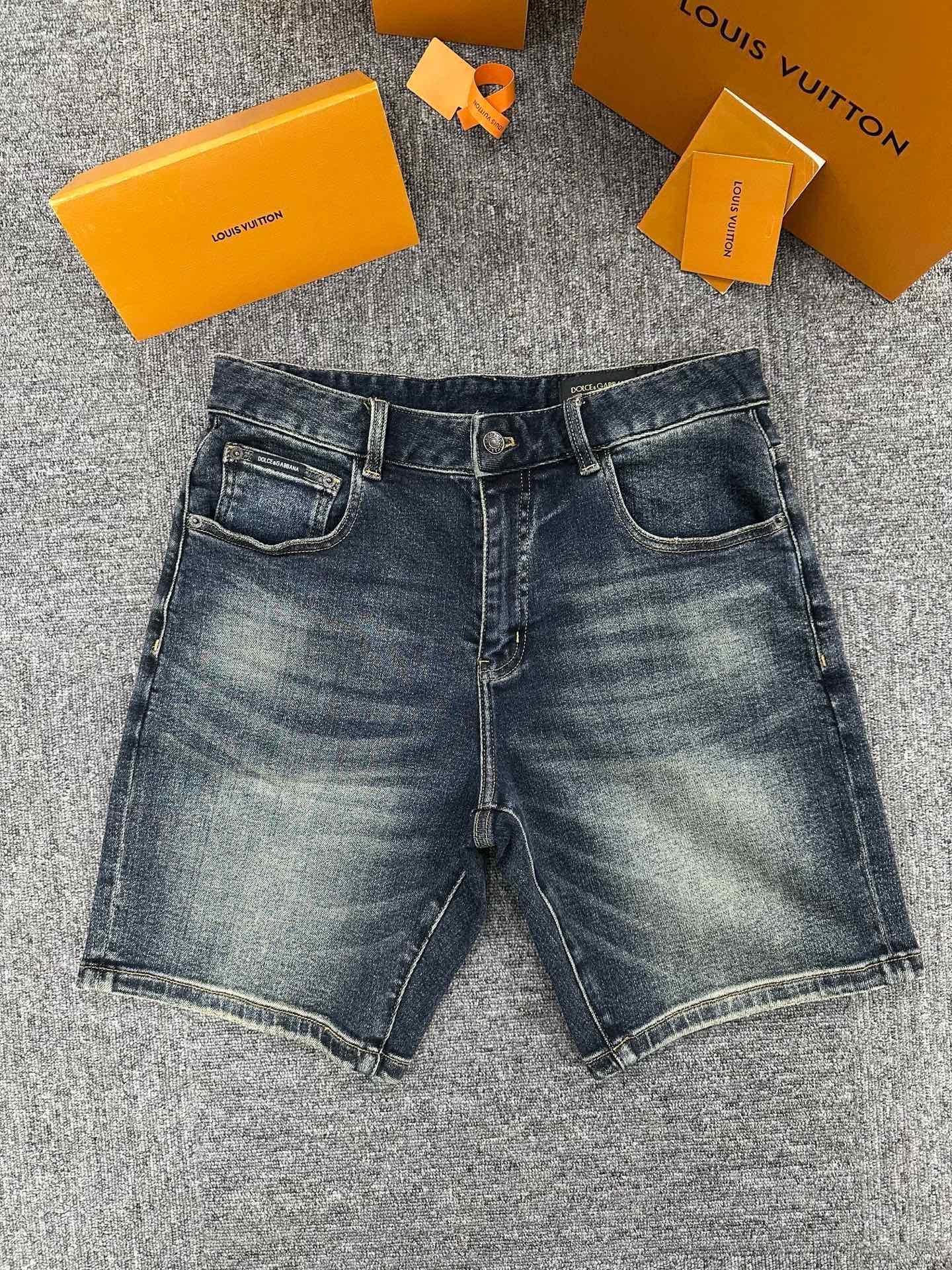 Cheap High quality DG Short Jeans For Men in 208794, $65 USD- [IB208794] - Replica DG Short Jeans For Men