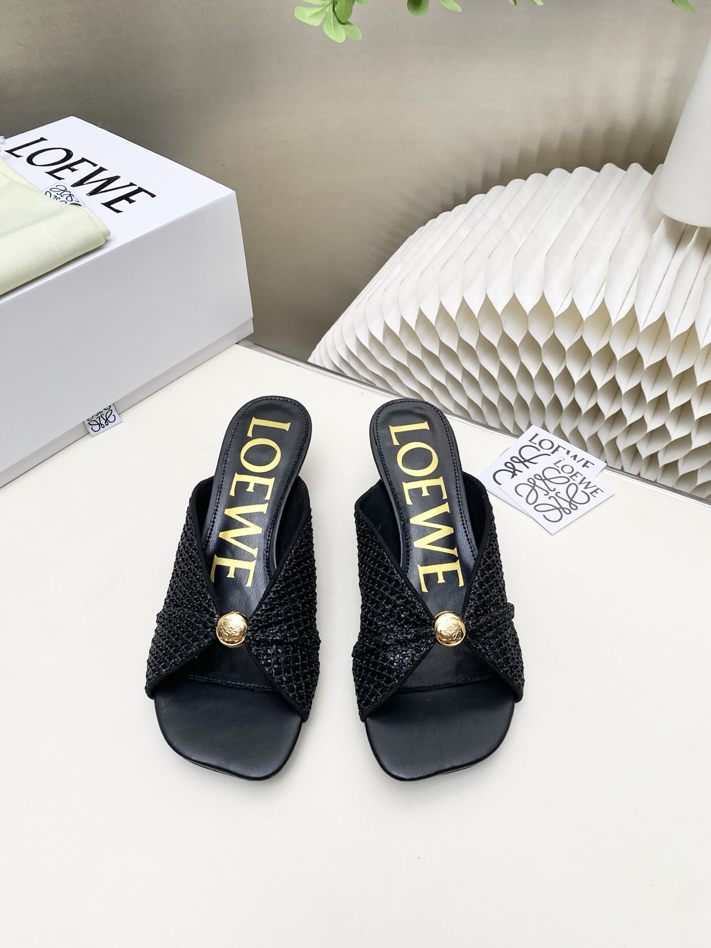 Cheap New Arrivals Loewe Sandals For Women in 208809, $75 USD- [IB208809] - Replica Loewe Slippers