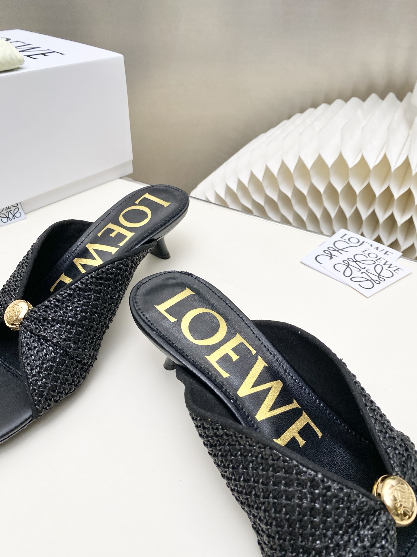 Cheap New Arrivals Loewe Sandals For Women in 208809, $75 USD- [IB208809] - Replica Loewe Slippers
