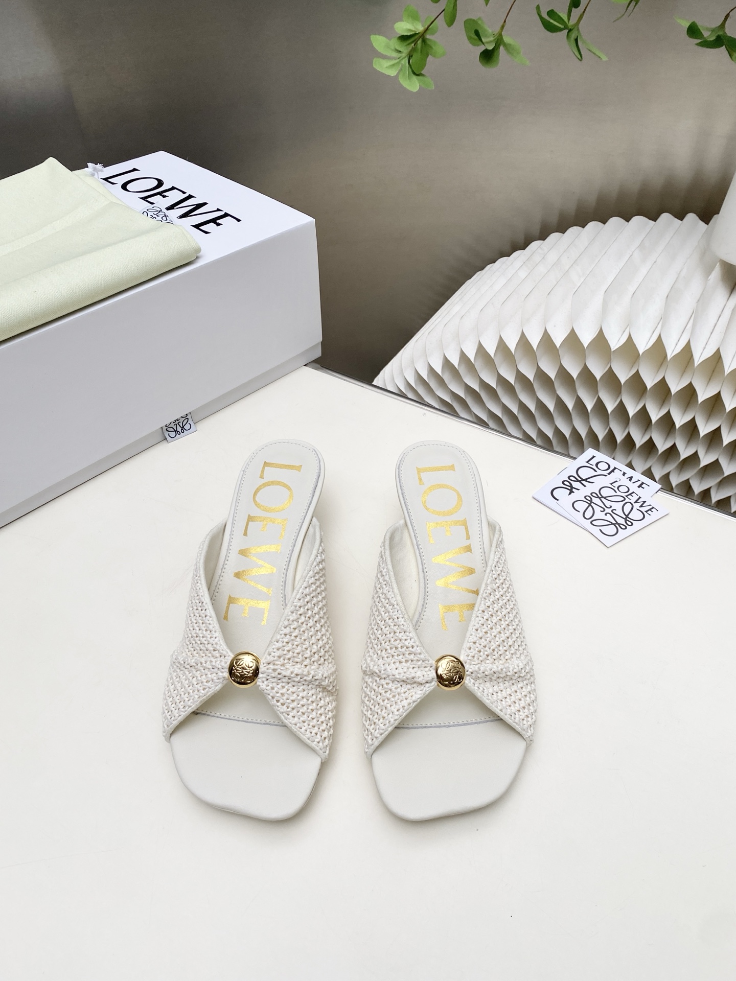 Cheap New Arrivals Loewe Sandals For Women in 208810, $75 USD- [IB208810] - Replica Loewe Slippers
