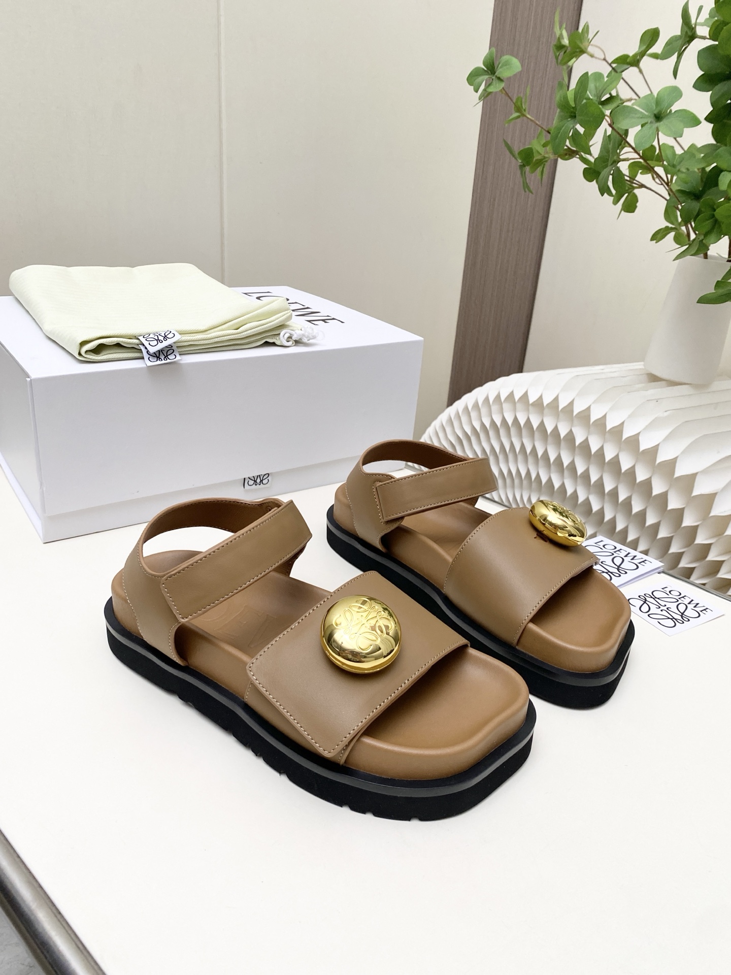 Cheap New Arrivals Loewe Sandals For Women in 208812, $85 USD- [IB208812] - Replica Loewe Slippers