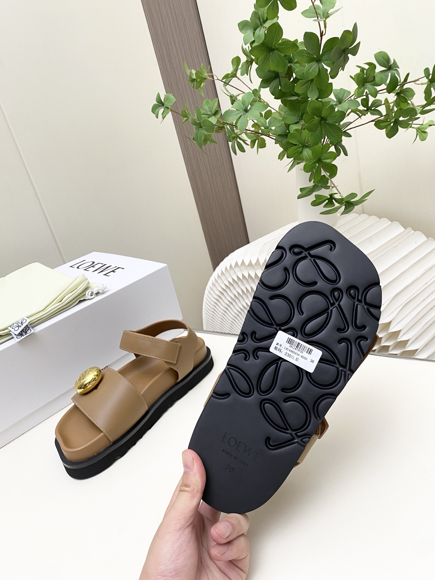 Cheap New Arrivals Loewe Sandals For Women in 208812, $85 USD- [IB208812] - Replica Loewe Slippers