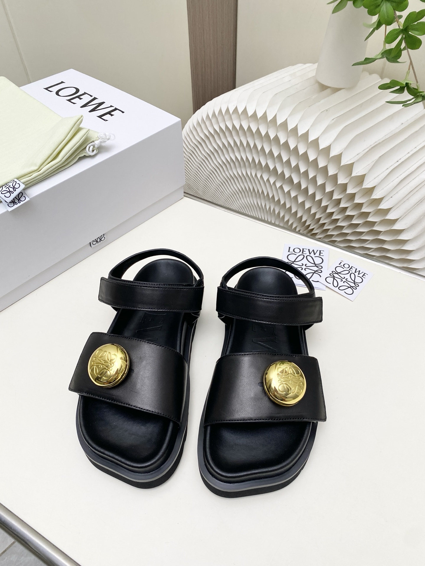 Cheap New Arrivals Loewe Sandals For Women in 208813, $85 USD- [IB208813] - Replica Loewe Slippers