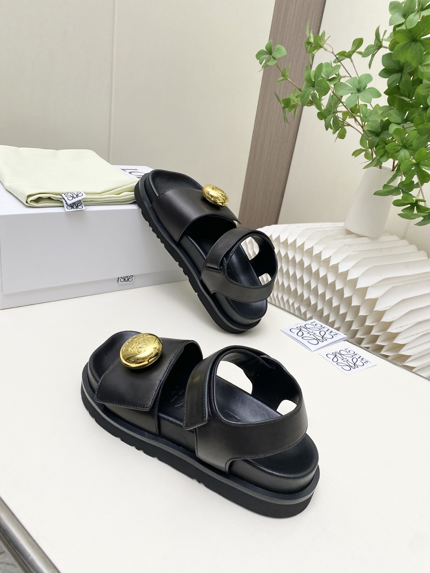 Cheap New Arrivals Loewe Sandals For Women in 208813, $85 USD- [IB208813] - Replica Loewe Slippers