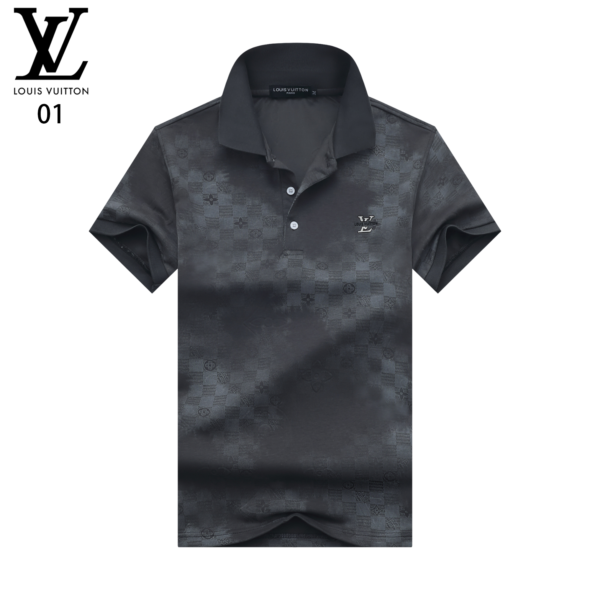 Cheap Louis Vuitton Polo T-Shirts for Men in 208851, $25 USD- [IB208851] - Replica Louis Vuitton Polo T-Shirts for Men