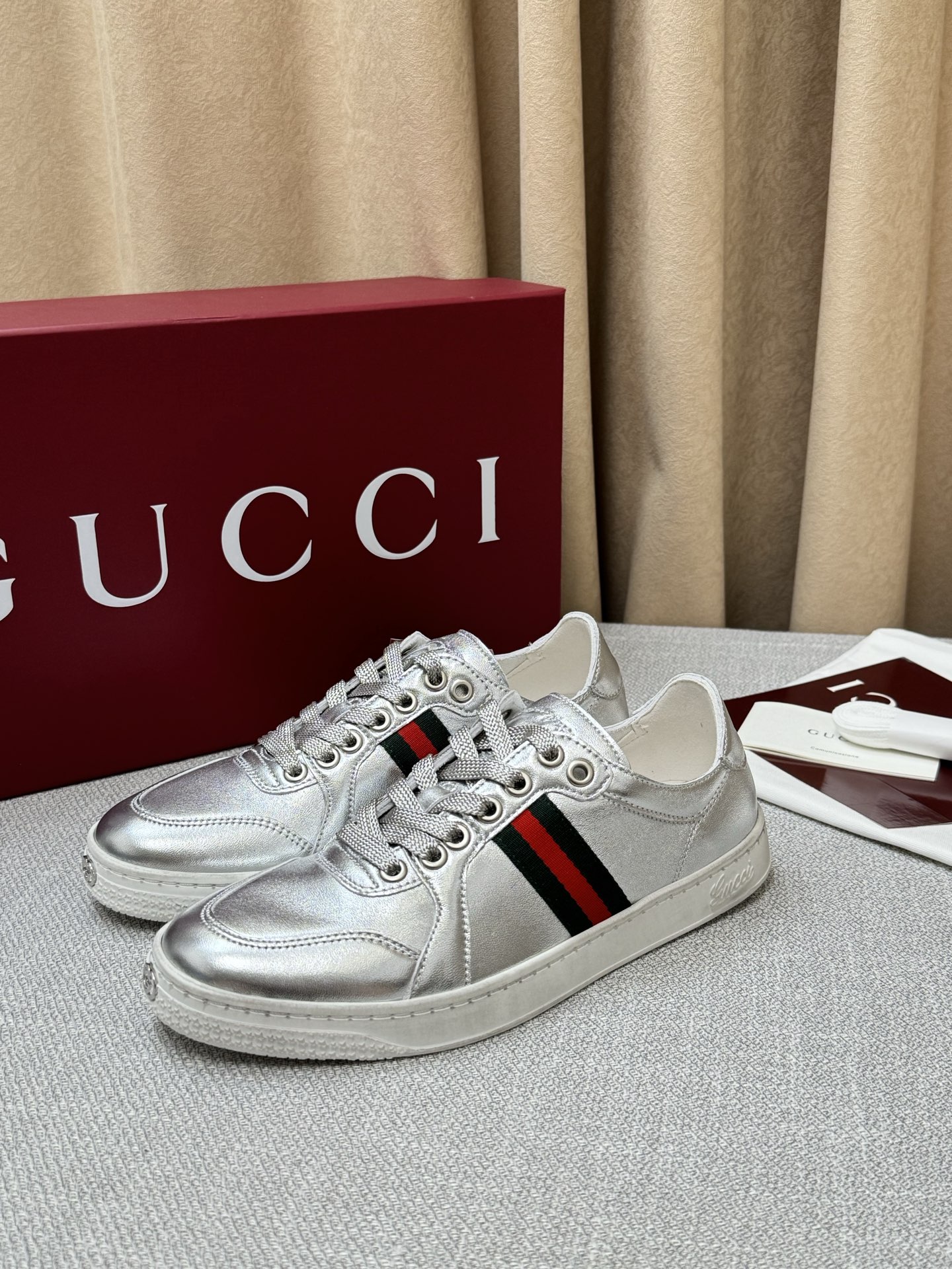 Cheap New Arrivals Gucci sneakers Size 36-46 in 208893, $85 USD- [IB208893] - Replica Gucci Sneakers For Men