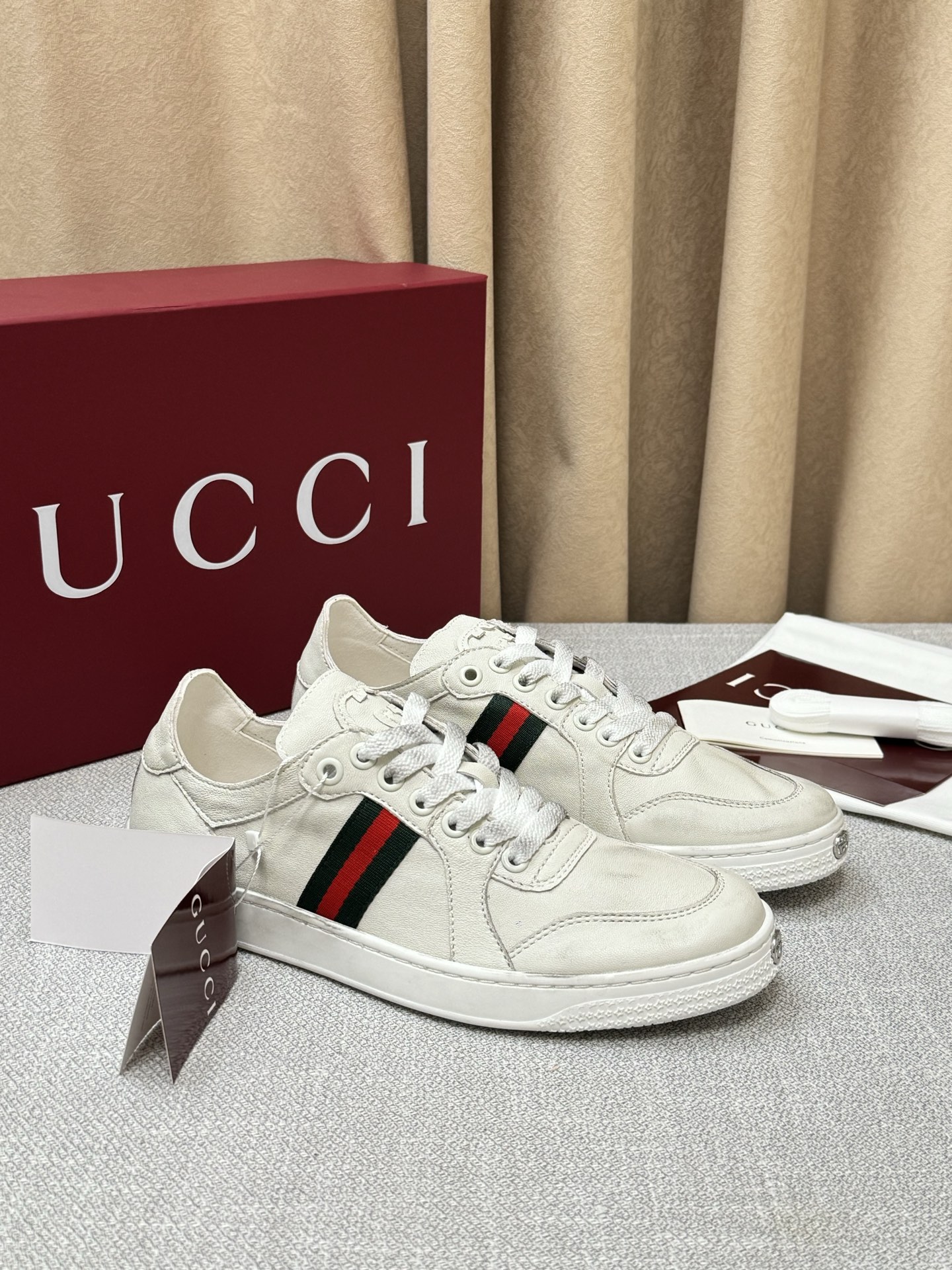 Cheap New Arrivals Gucci sneakers Size 36-46 in 208894, $85 USD- [IB208894] - Replica Gucci Sneakers For Men