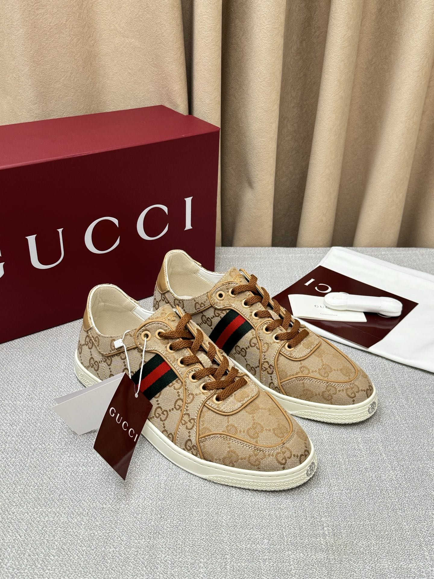 Cheap New Arrivals Gucci sneakers Size 36-46 in 208895, $85 USD- [IB208895] - Replica Gucci Sneakers For Men