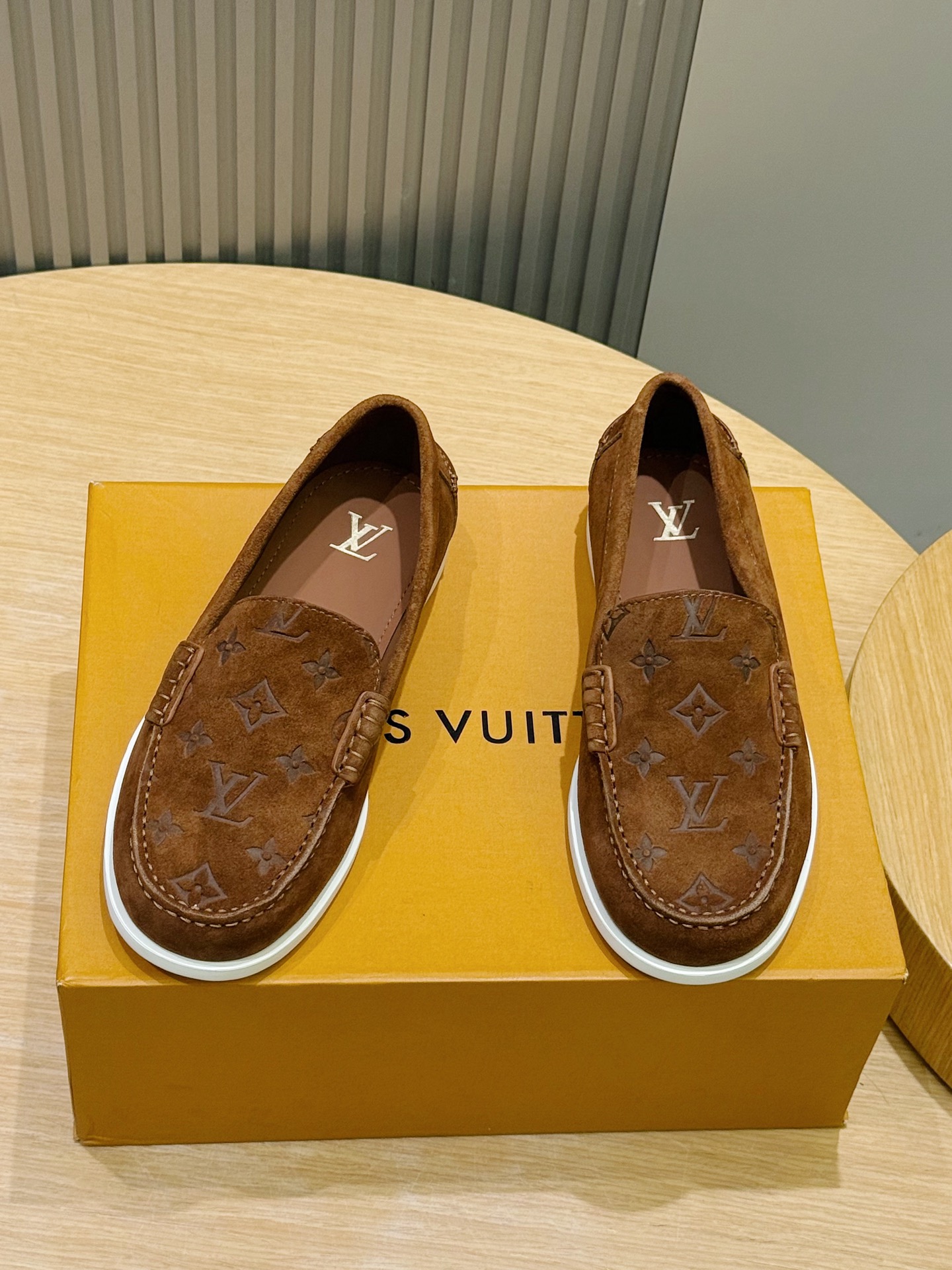 Cheap New Arrivals High quality Louis Vuitton Loafers For Men in 208913, $105 USD- [IB208913] - Replica Louis Vuitton Leather Loafers For Men