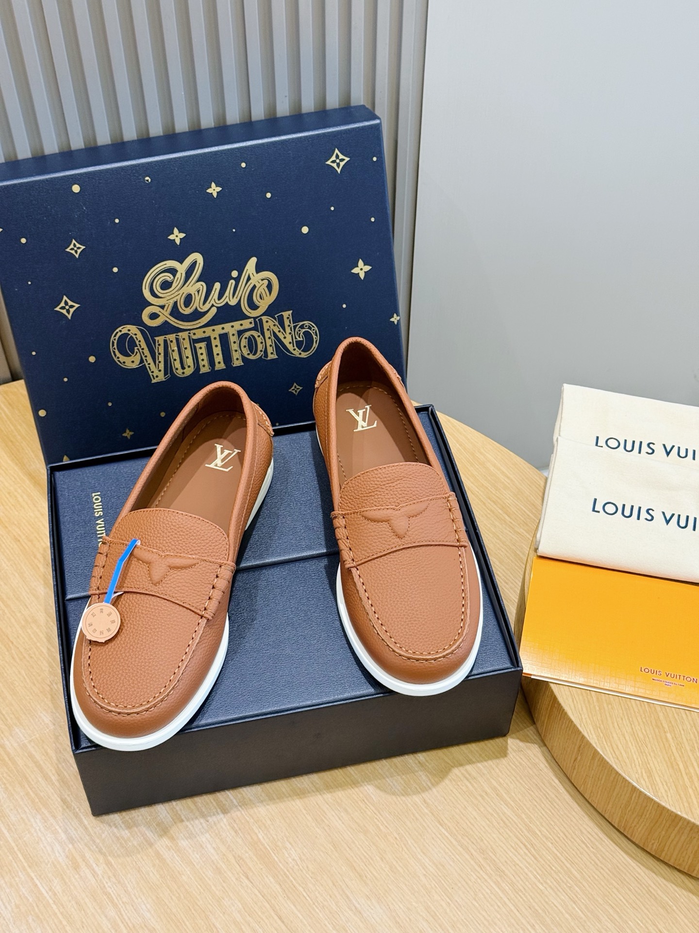 Cheap New Arrivals High quality Louis Vuitton Loafers For Men in 208920, $105 USD- [IB208920] - Replica Louis Vuitton Leather Loafers For Men