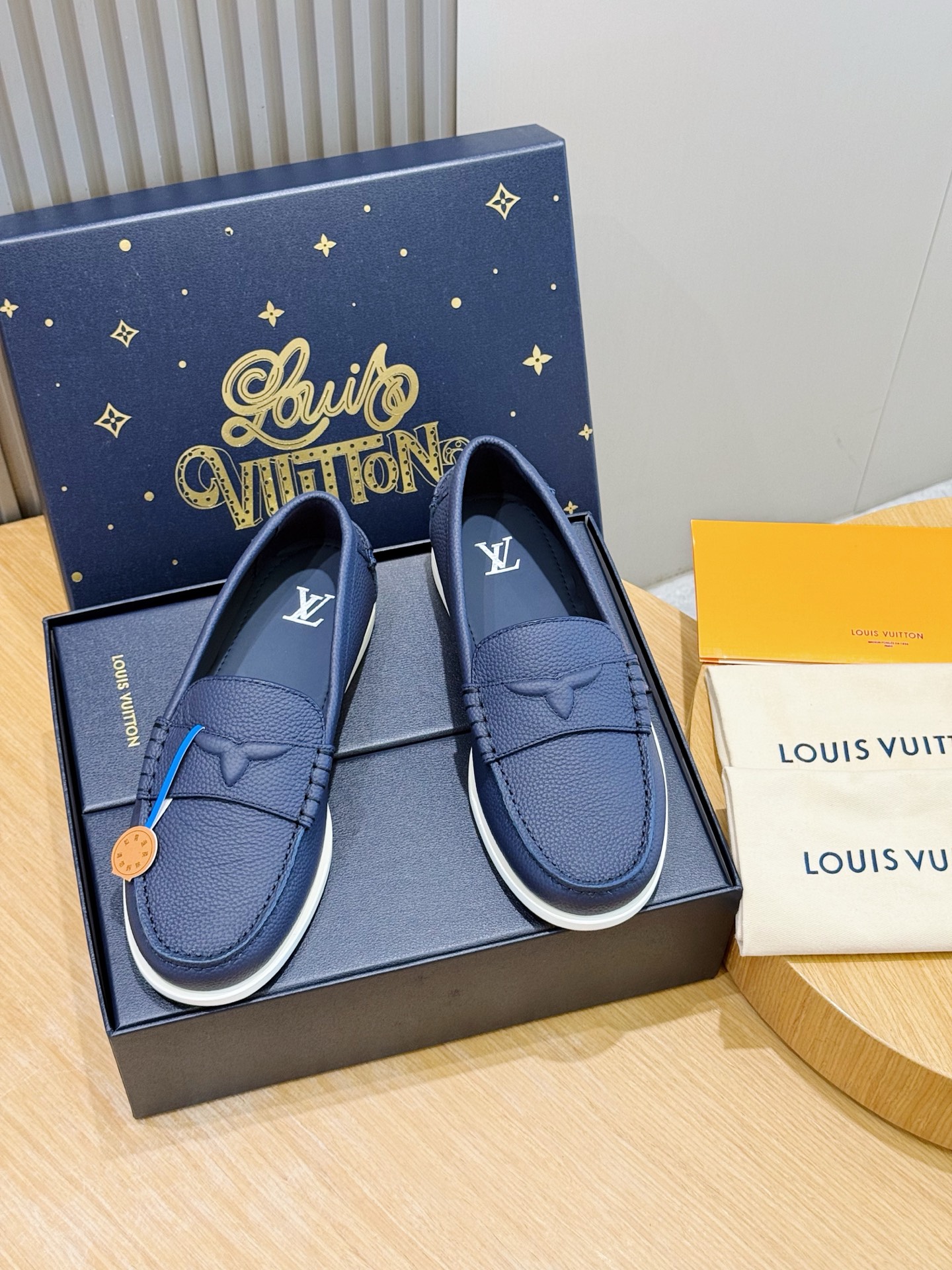 Cheap New Arrivals High quality Louis Vuitton Loafers For Men in 208923, $105 USD- [IB208923] - Replica Louis Vuitton Leather Loafers For Men