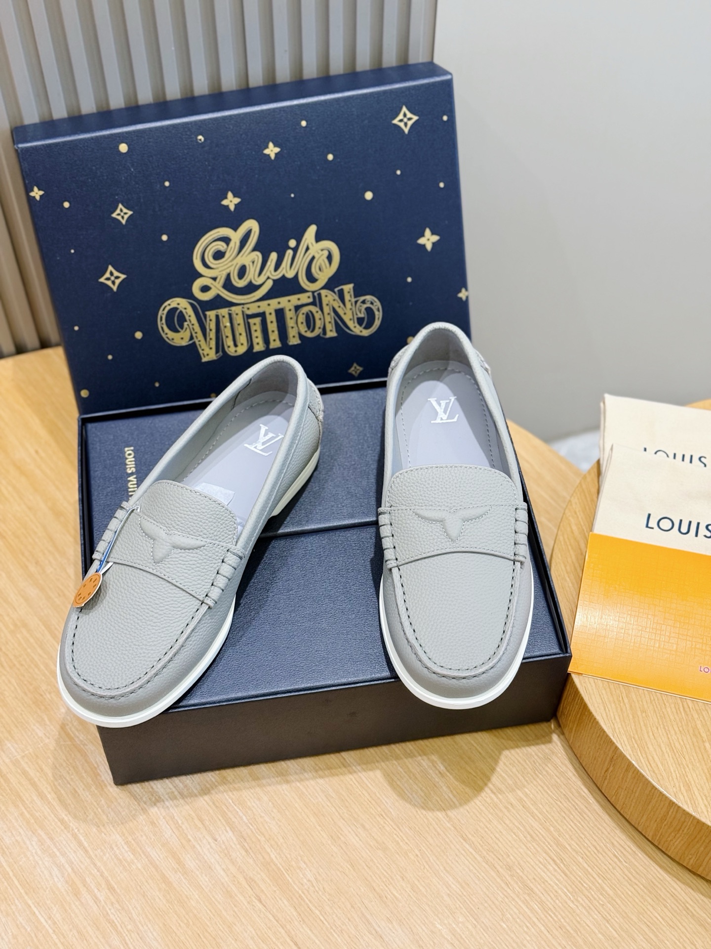 Cheap New Arrivals High quality Louis Vuitton Loafers For Men in 208925, $105 USD- [IB208925] - Replica Louis Vuitton Leather Loafers For Men