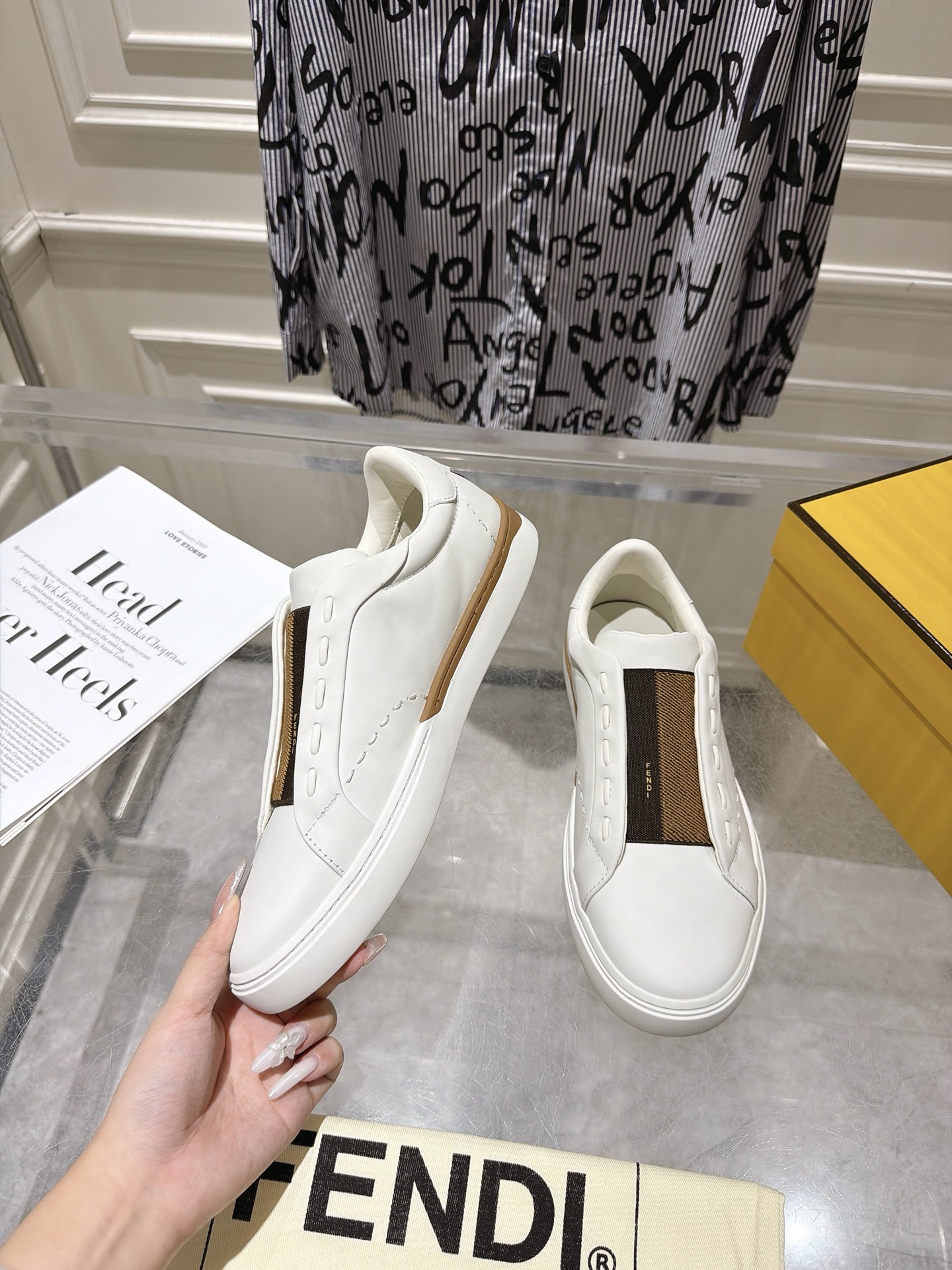 Cheap New Arrivals High quality Fendi Sneakers For Men in 208928, $120 USD- [IB208928] - Replica Fendi Sneakers For Men