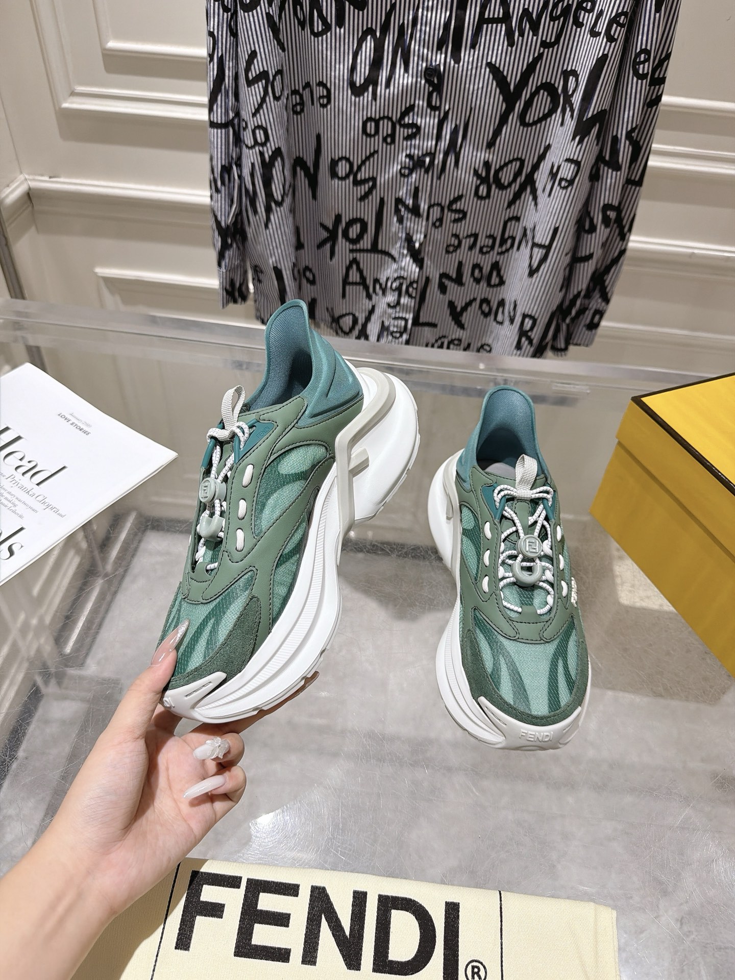 Cheap New Arrivals High quality Fendi Sneakers Size 35-45 in 208932, $120 USD- [IB208932] - Replica Fendi Sneakers For Men